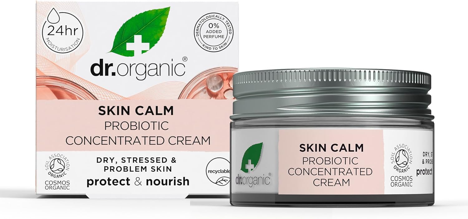 Dr Organic Skin Calm Probiotic Concentrated Cream for Dry & Sensitive Skin