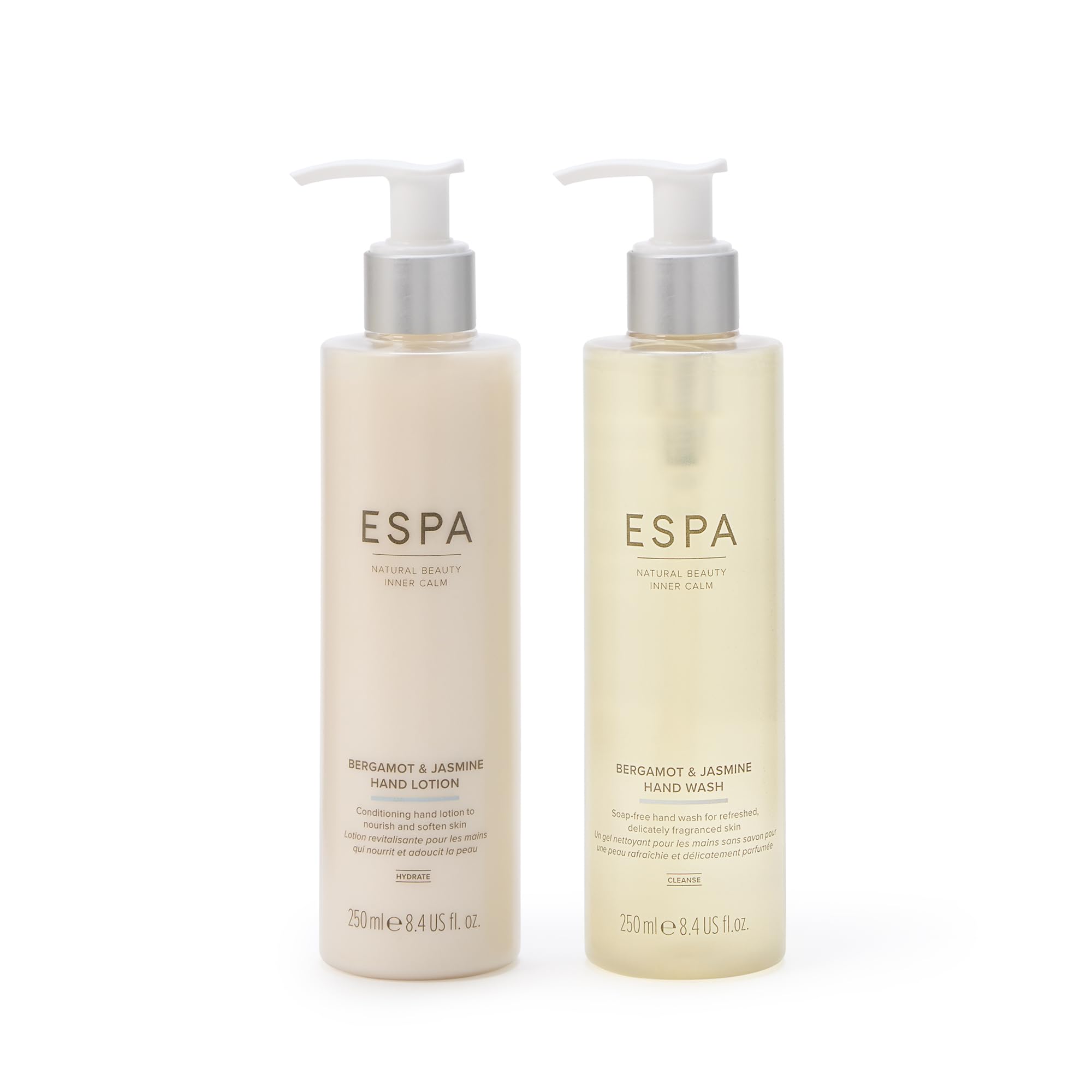 ESPA Bergamot & Jasmine Hand Wash & Lotion Duo | Restorative Hand Care Gift Set 4