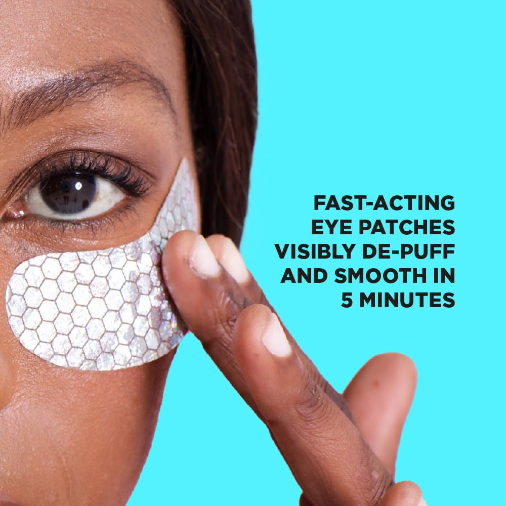 Skin Republic Fast Fix Under Eye Mask | Depuff, Smooth & Brighten in 5 Minutes | 2 Pairs 2