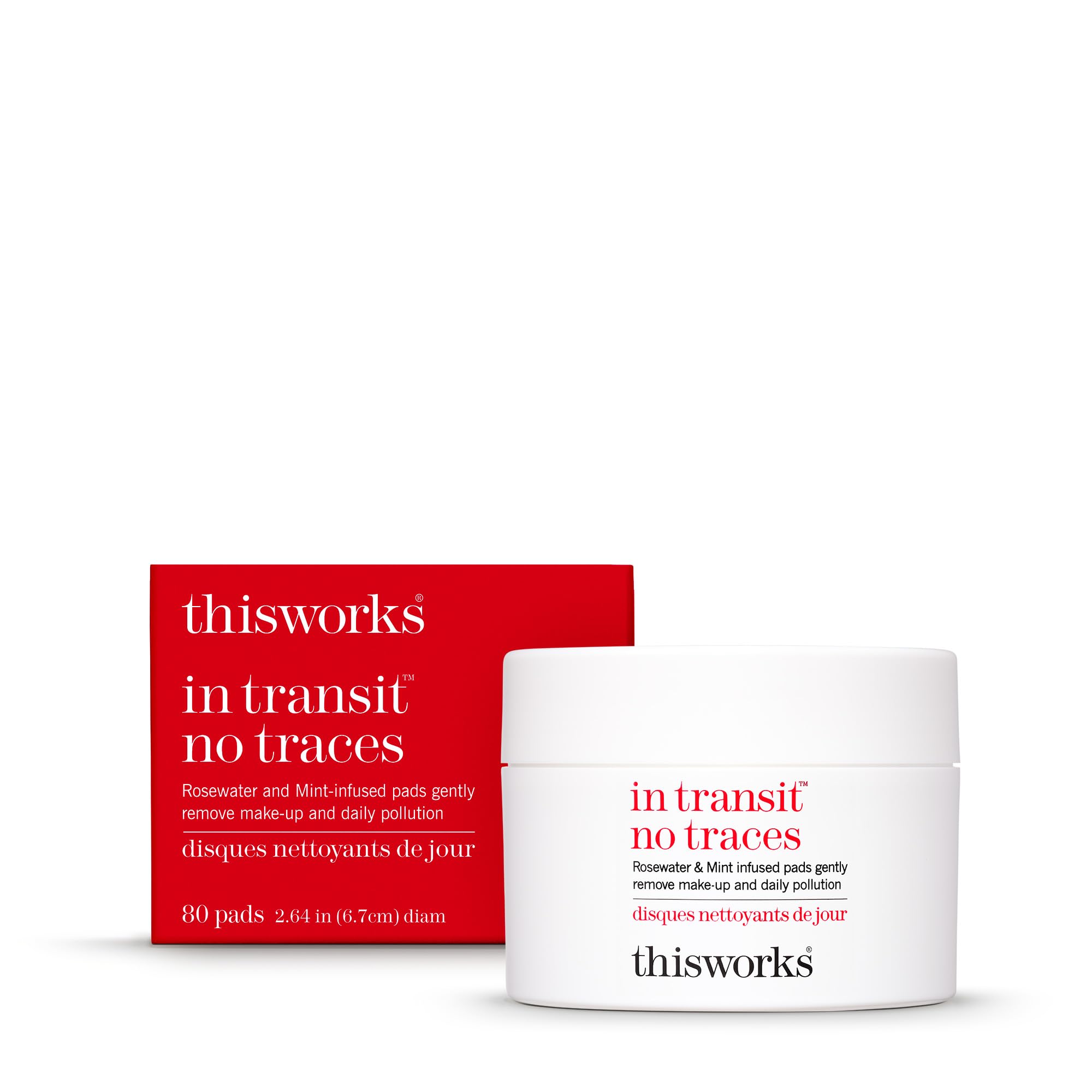 This Works – Reinigungspads für unterwegs ohne Spuren, mit Rosenwasser und Minze