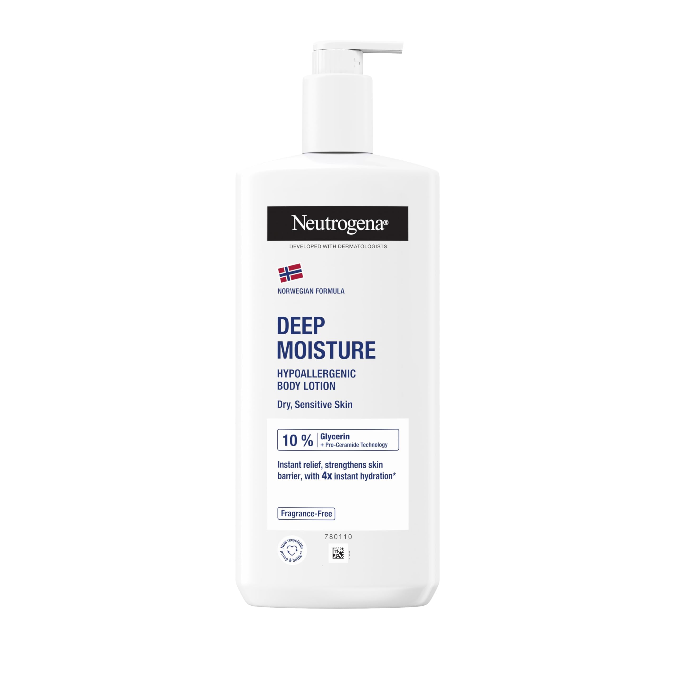 Neutrogena Norwegian Formula Deep Moisture Body Lotion for Dry and Sensitive Skin 400ml