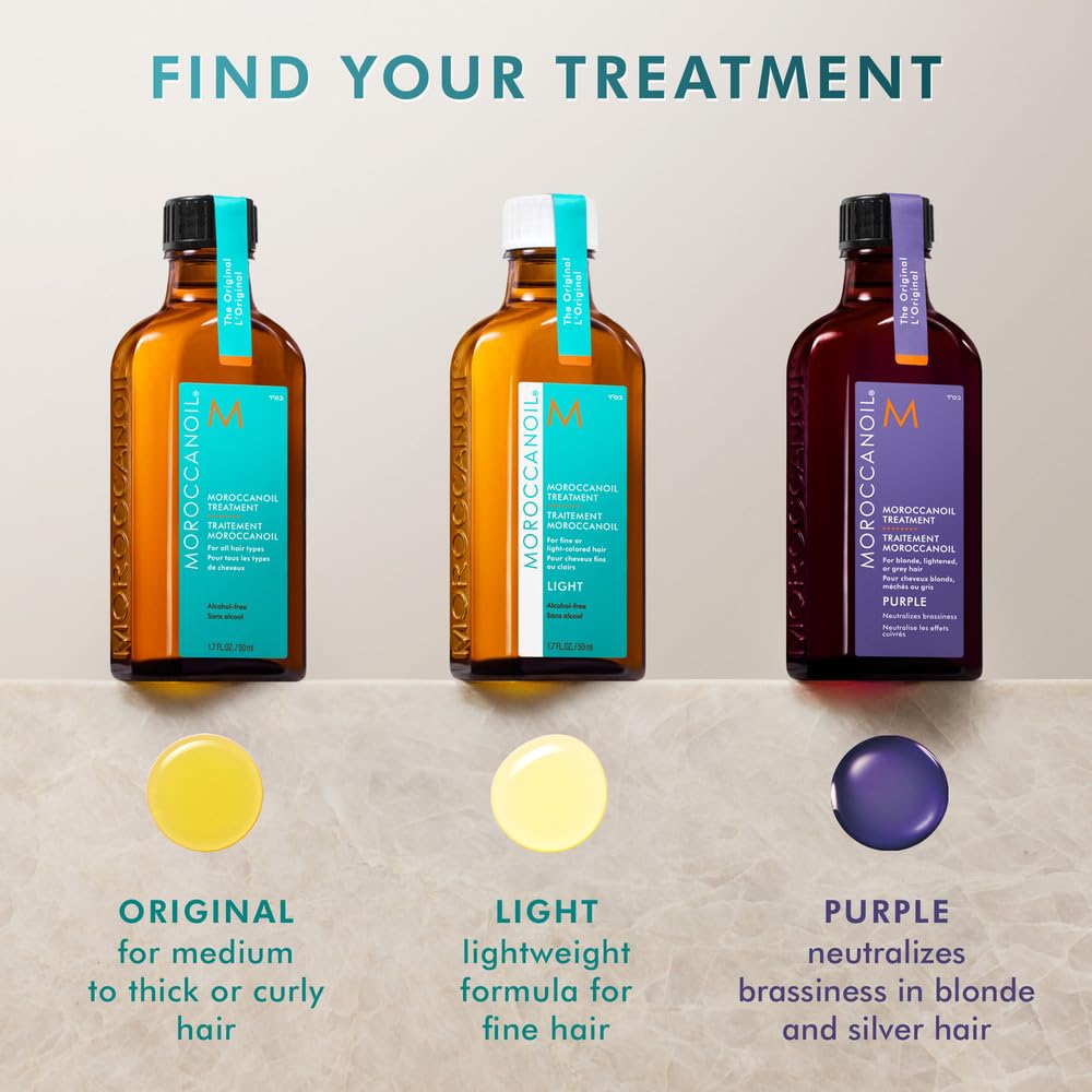 Moroccanoil Treatment Purple Hair Oil for Blonde, Highlighted, and Grey Hair 6