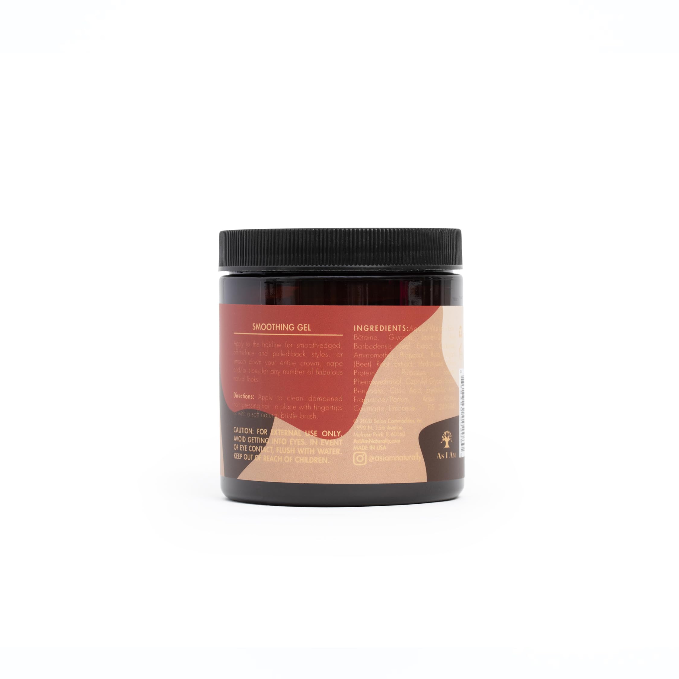 As I Am Smoothing Gel for Edges and Flyaways, Strong Flexible Hold, 227g/8 oz 5
