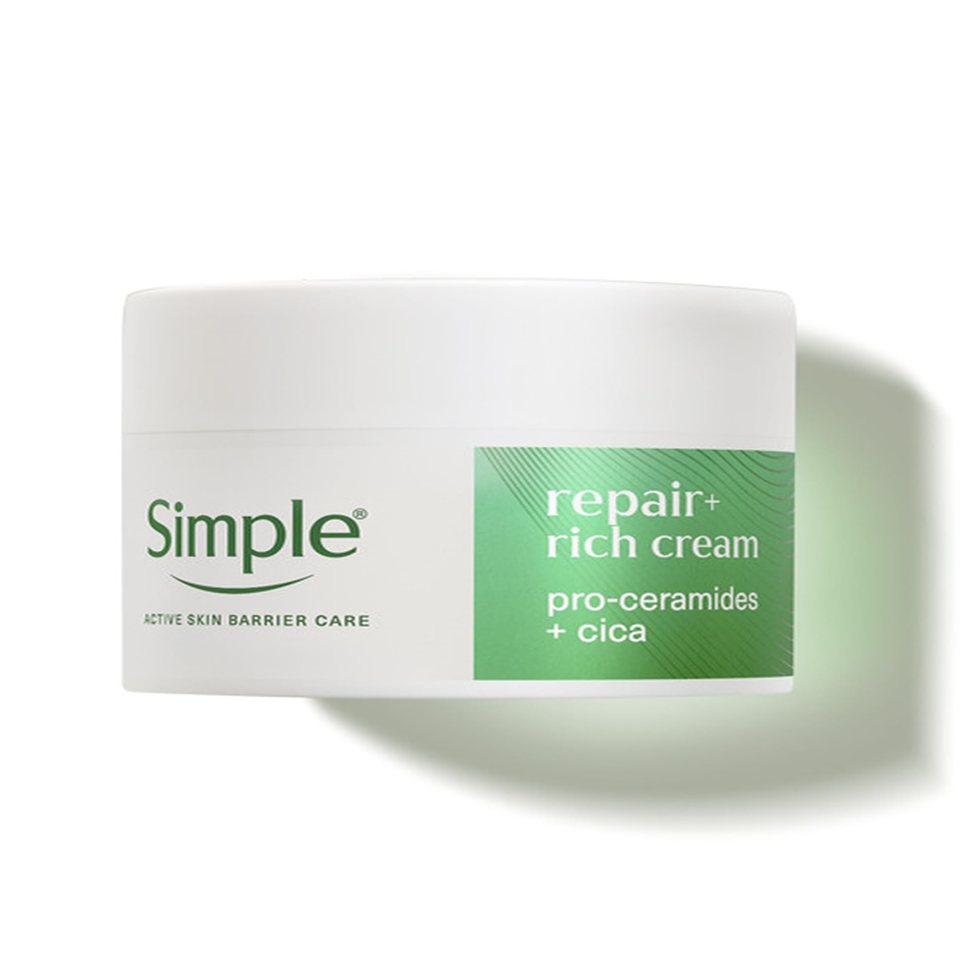 Simple Repair+ Gesichtscreme mit Pro-Ceramiden und Cica lindert Rötungen und