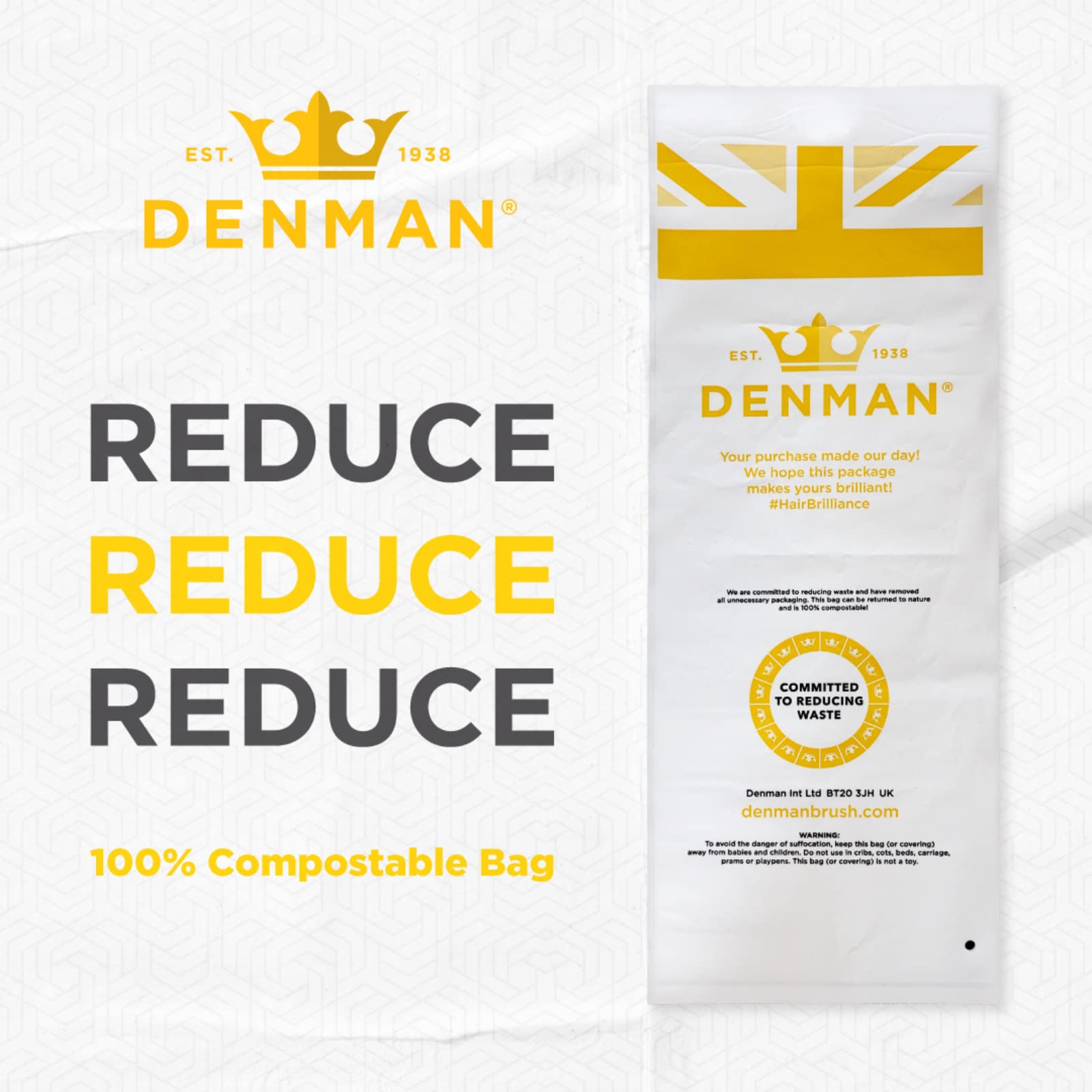 Denman D7 Compact Popper Hairbrush with Mirror - Travel Sized Styling Tool 7