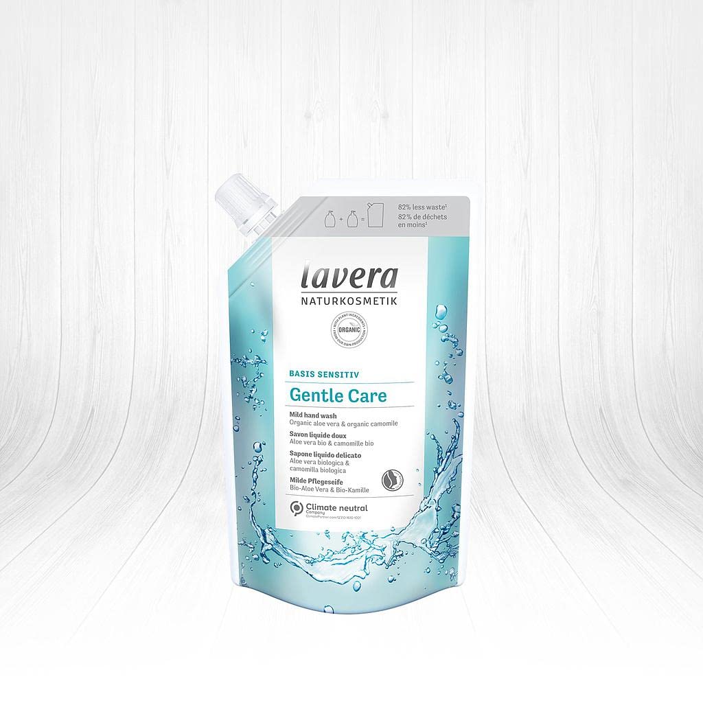 lavera Basis Sensitiv Gentle Care Hand Wash Refill Pouch - Organic Aloe Vera & Chamomile