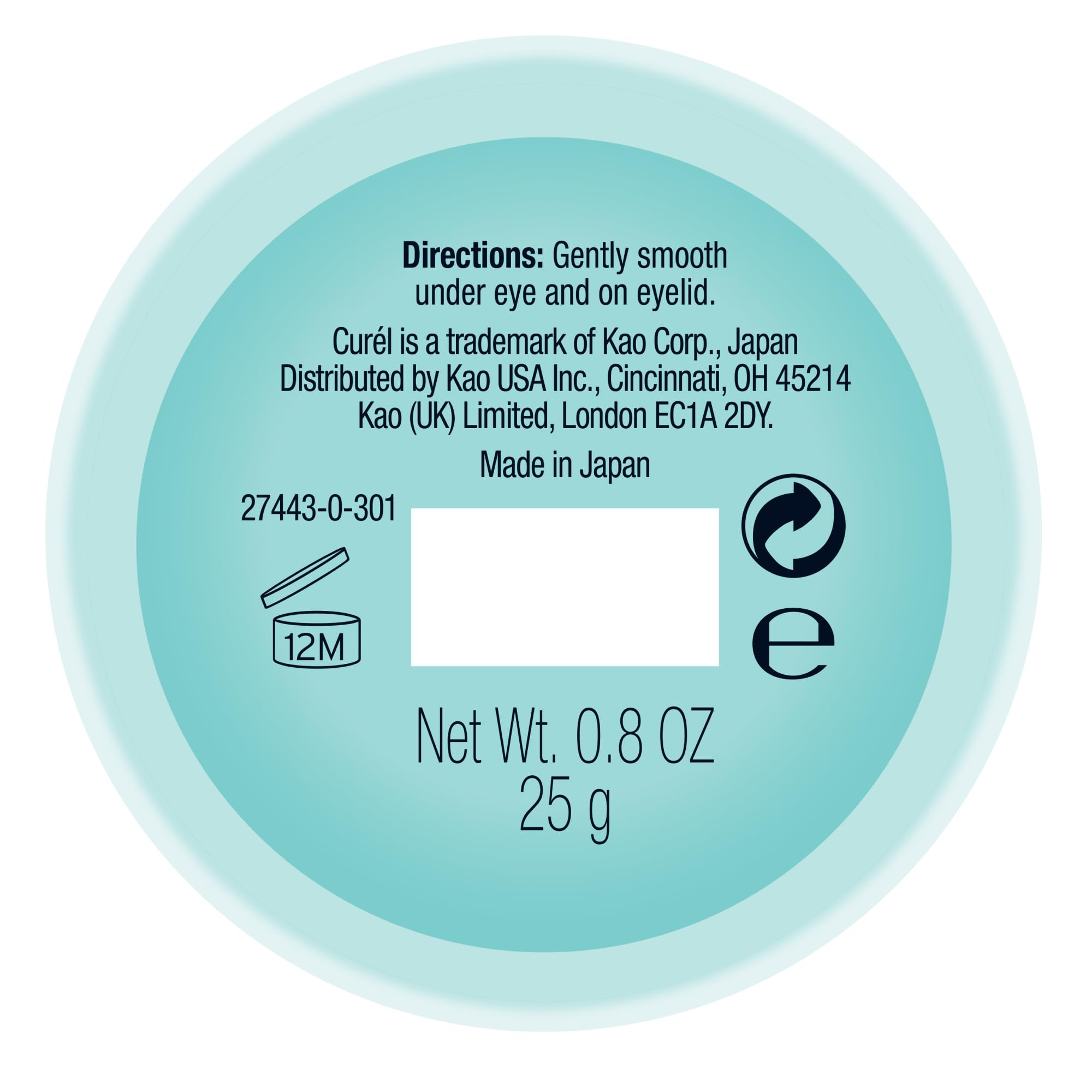 Curél Hydrating Repair Eye Cream with Ceramides for Dry, Sensitive Skin, 25g 8