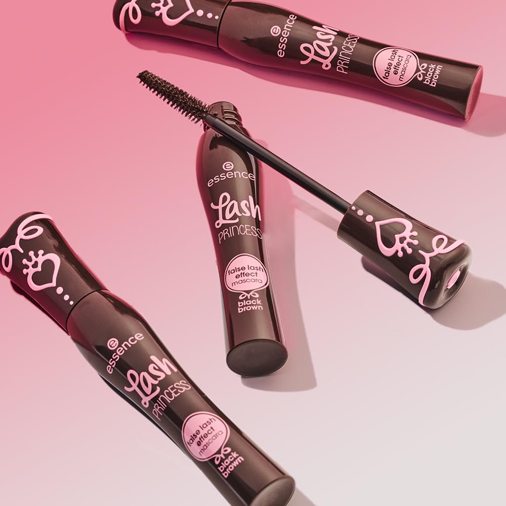 essence Lash PRINCESS False Lash Effect Mascara, Black Brown, Volumizing 9