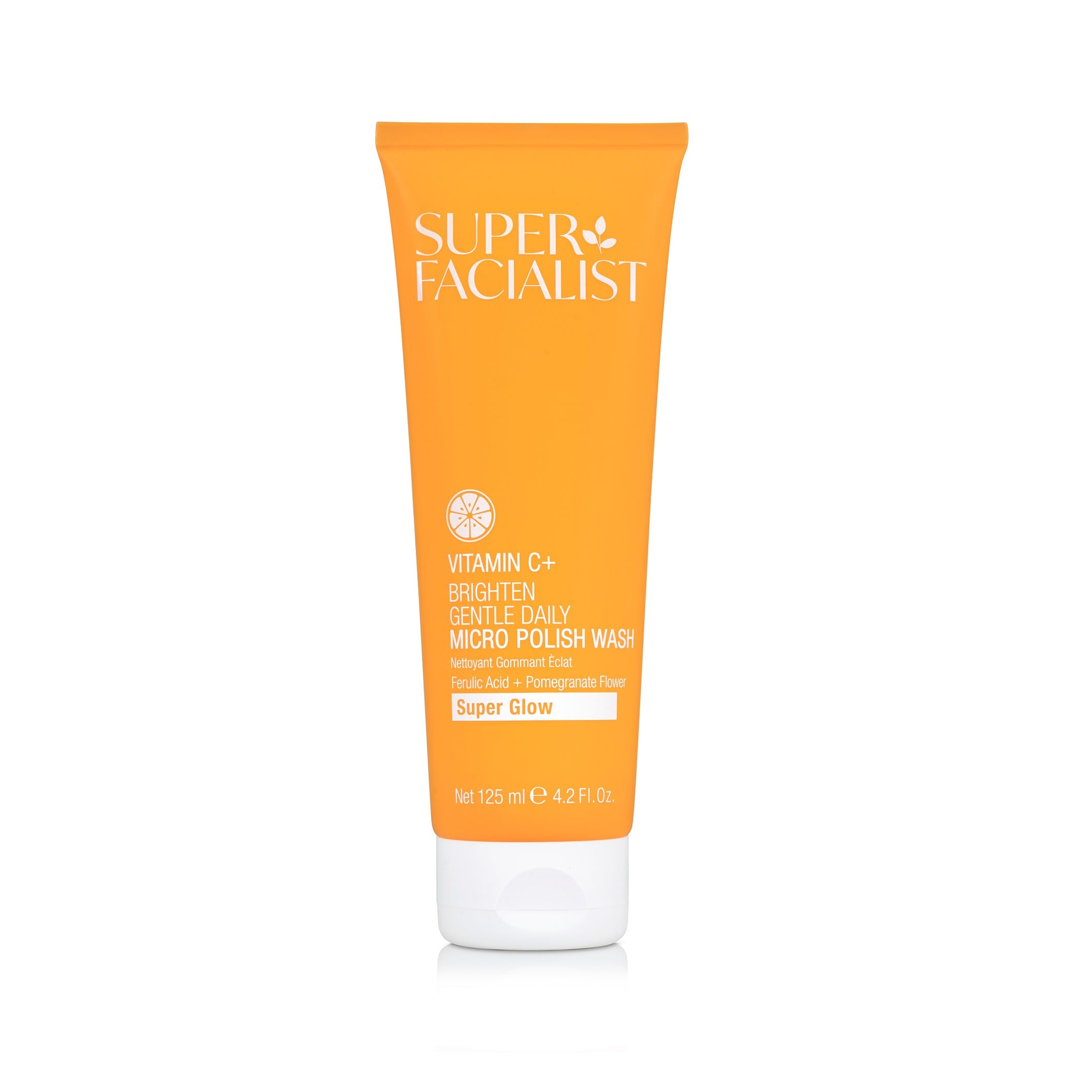 Super Facialist Vitamin C + Gentle Daily Micro Polish Wash with Biodegradable Beads, 125ml