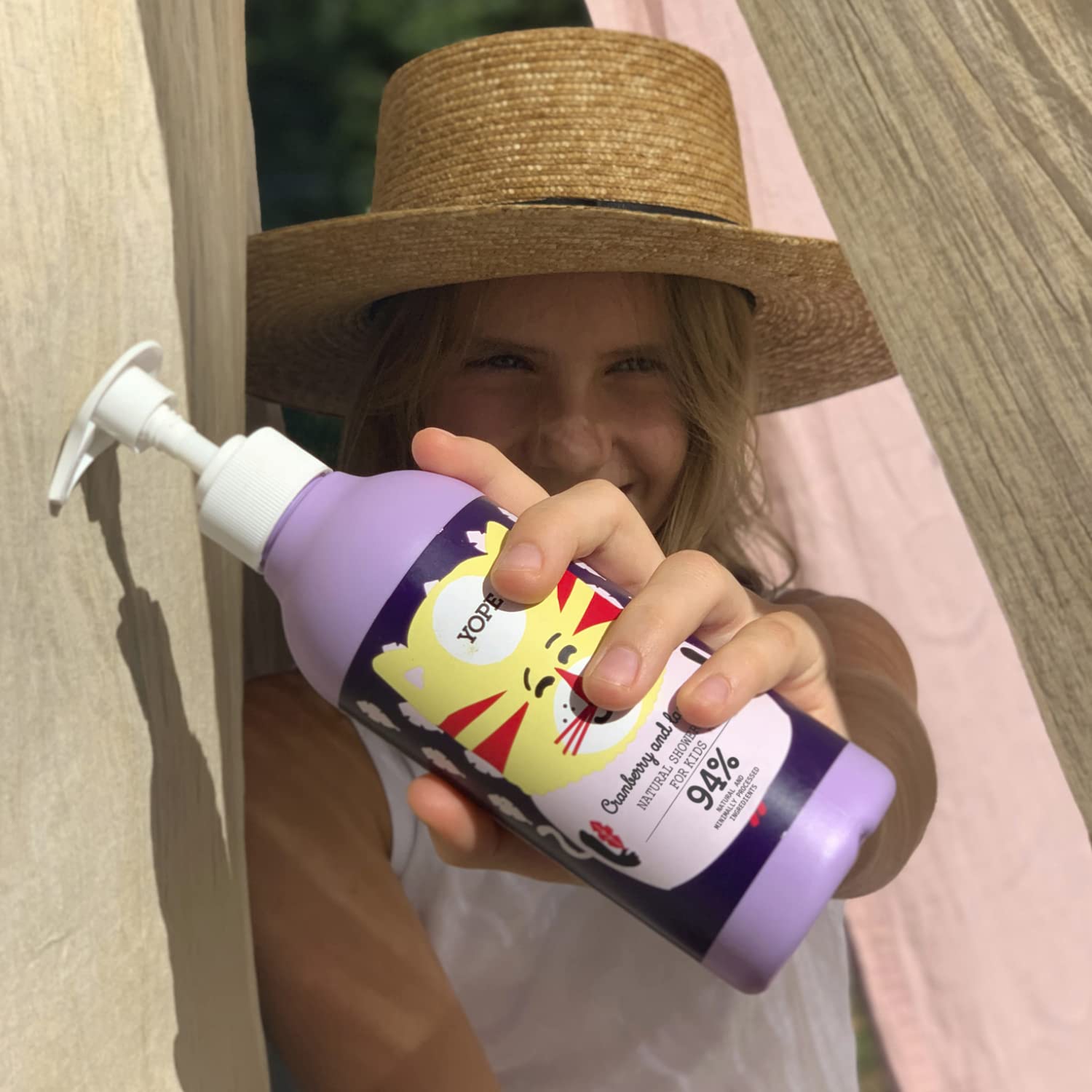 YOPE Natural Kids Shower Gel with Cranberry Extract and Vitamin C 5