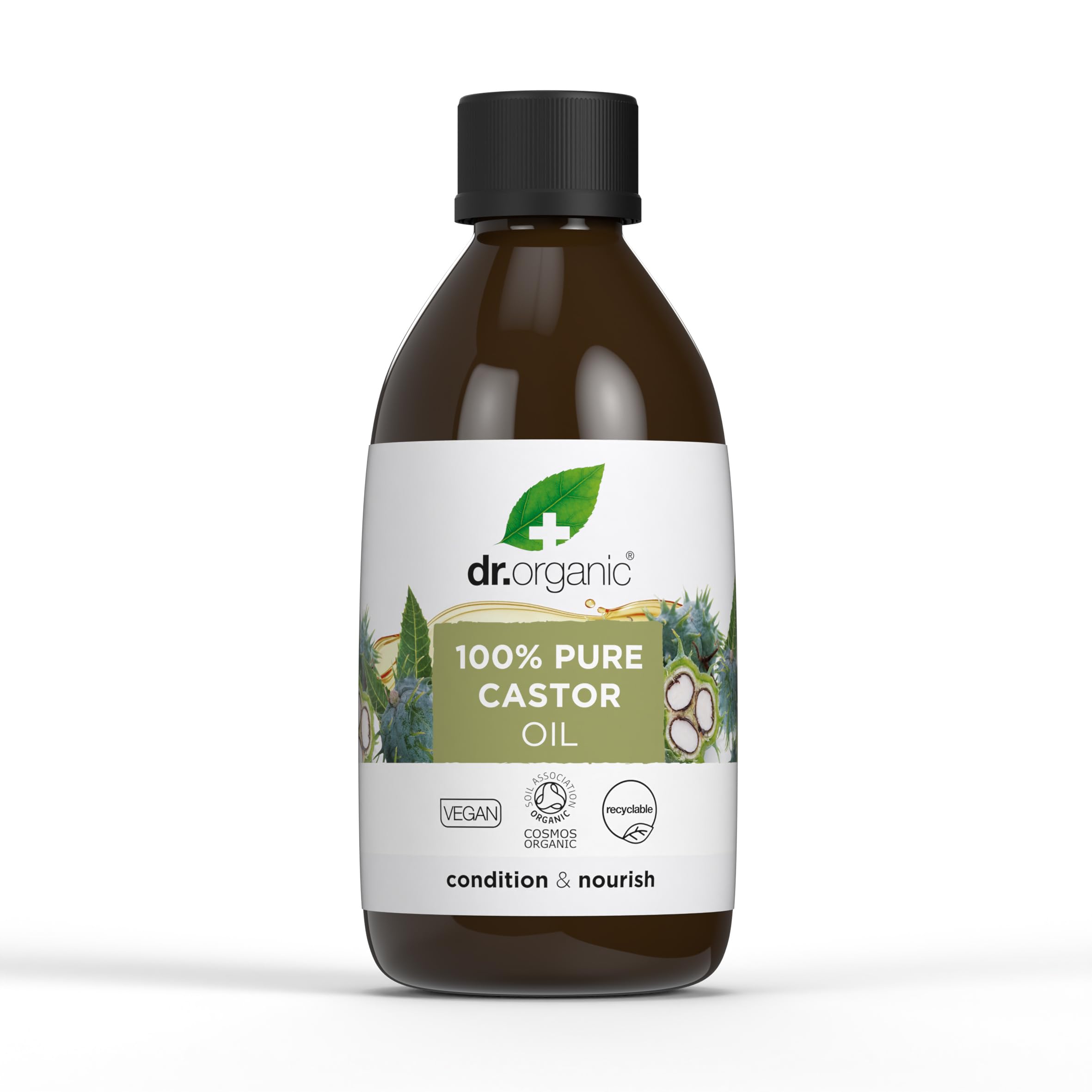 Dr Organic 100% Pure Cold Pressed Castor Oil for Nourishing Skin & Hair