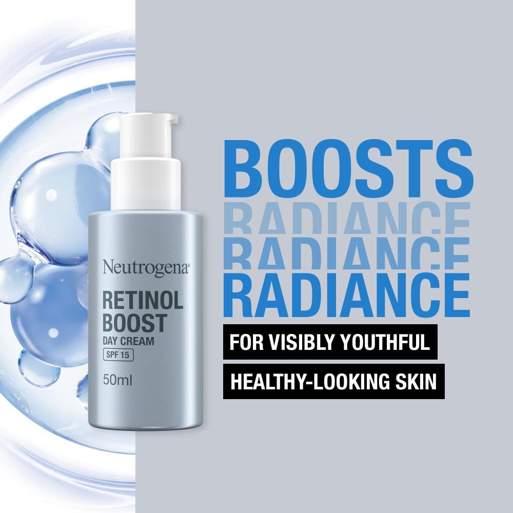 Neutrogena Retinol Boost Day Face Cream SPF 15 with Hyaluronic Acid, 50ml