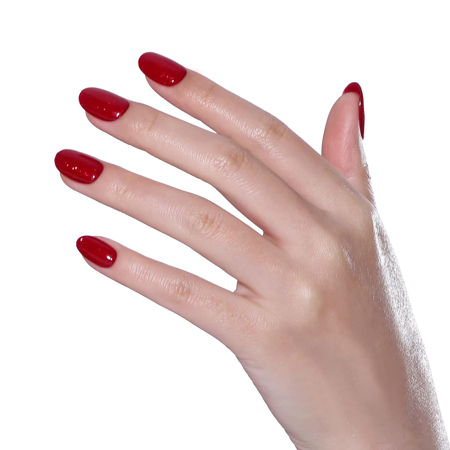 BLUESKY Gel Nail Polish - Santa Red Dream Bsh028 Glitter, 10 ml, Long Lasting & Chip Resistant 7