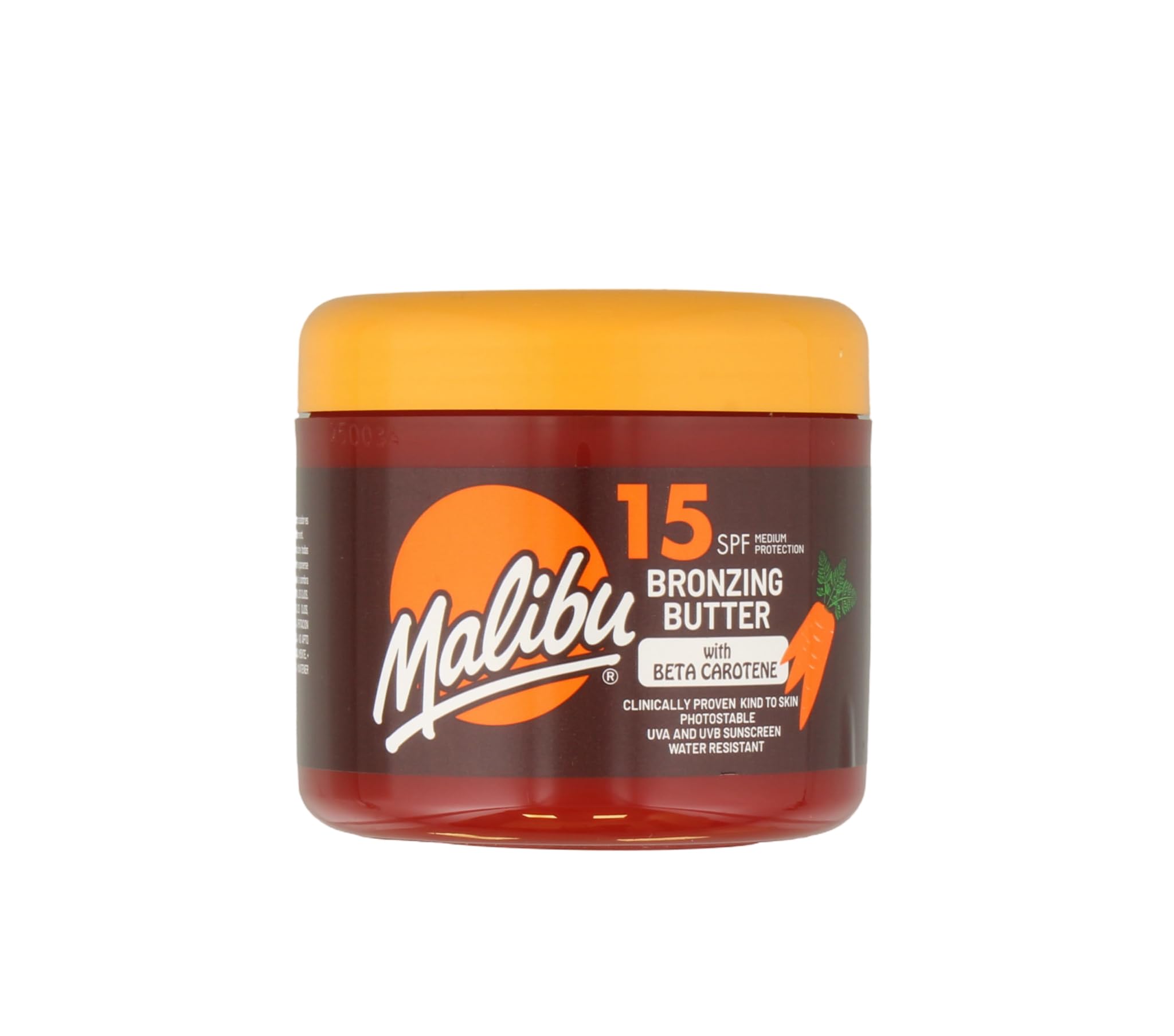 Malibu SPF 15 Bronzing Butter with Beta Carotene for Fast Tanning and Protection