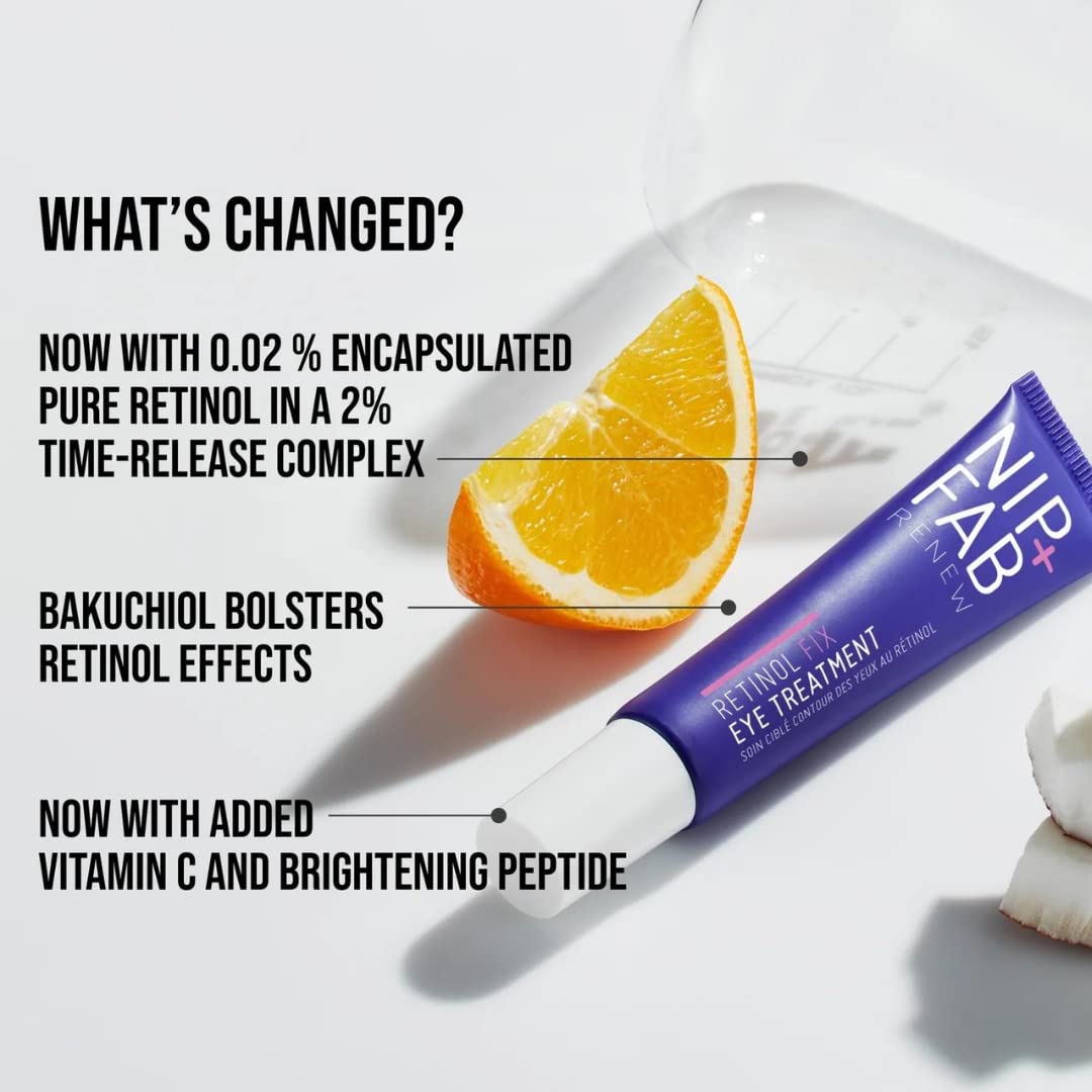 NIP + FAB Retinol Fix Eye Treatment – Anti-Ageing Eye Cream with Time-Release