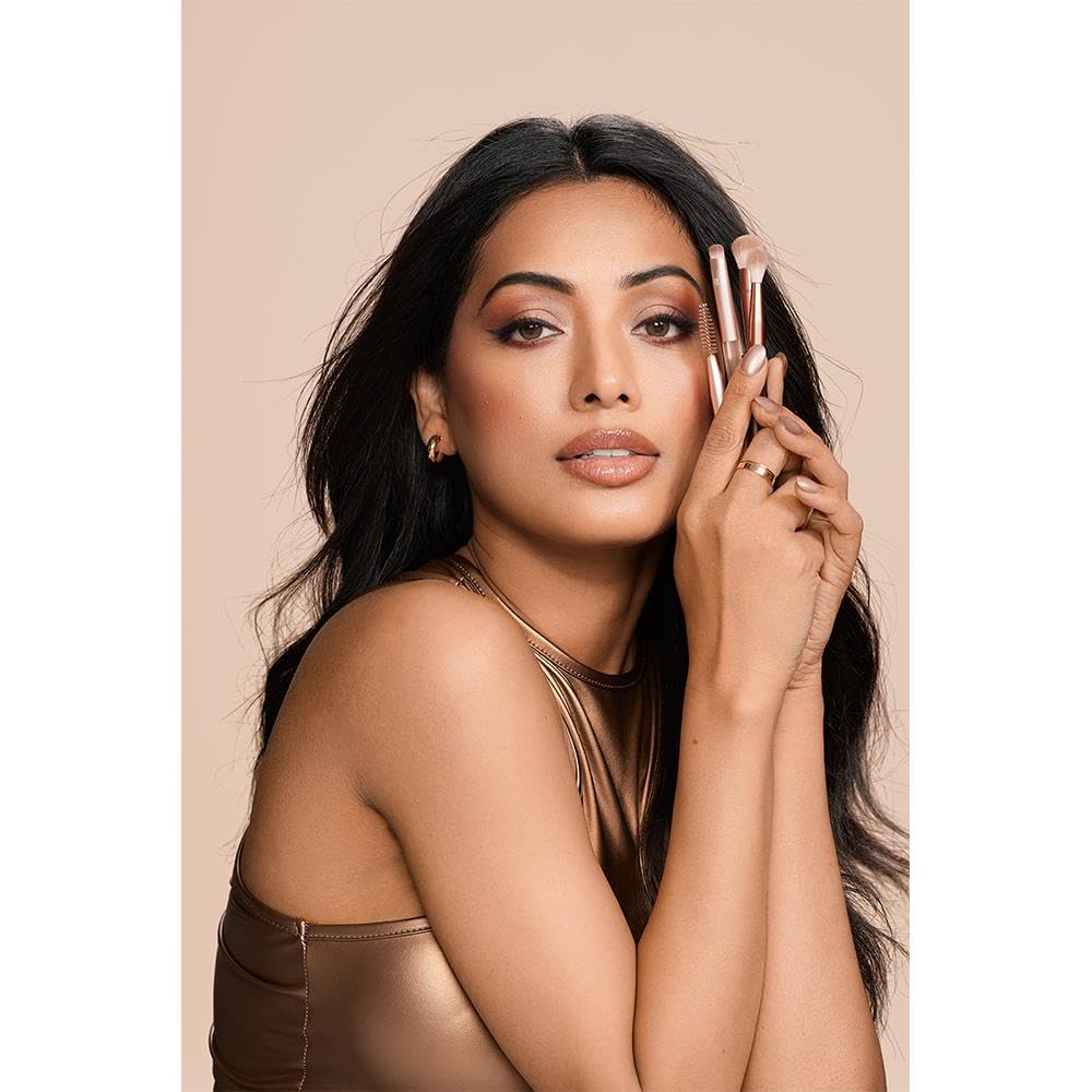 REAL TECHNIQUES New Nudes Daily Swipe Eye Kit, 7 Piece Synthetic Bristle Brush Set 6