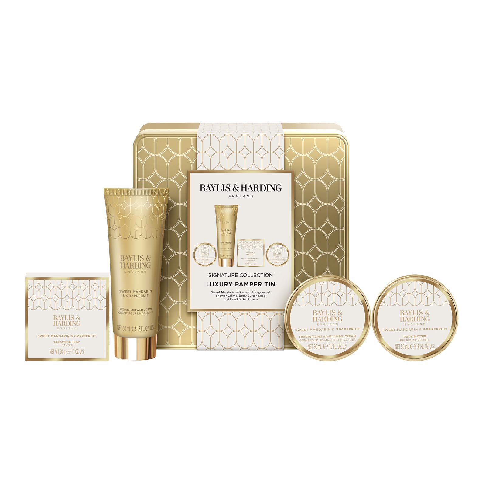 Baylis & Harding Sweet Mandarin & Grapefruit Luxury Pamper Tin Gift Set
