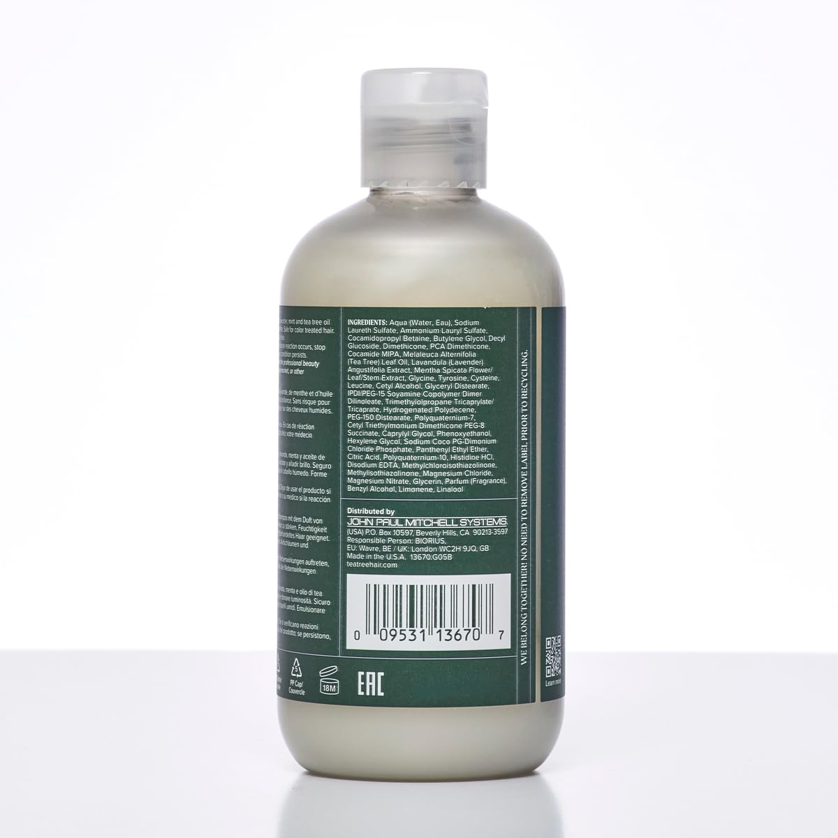 Paul Mitchell Tea Tree Lavender Mint Moisturising Shampoo for Dry, Unruly Hair 300 ml 8
