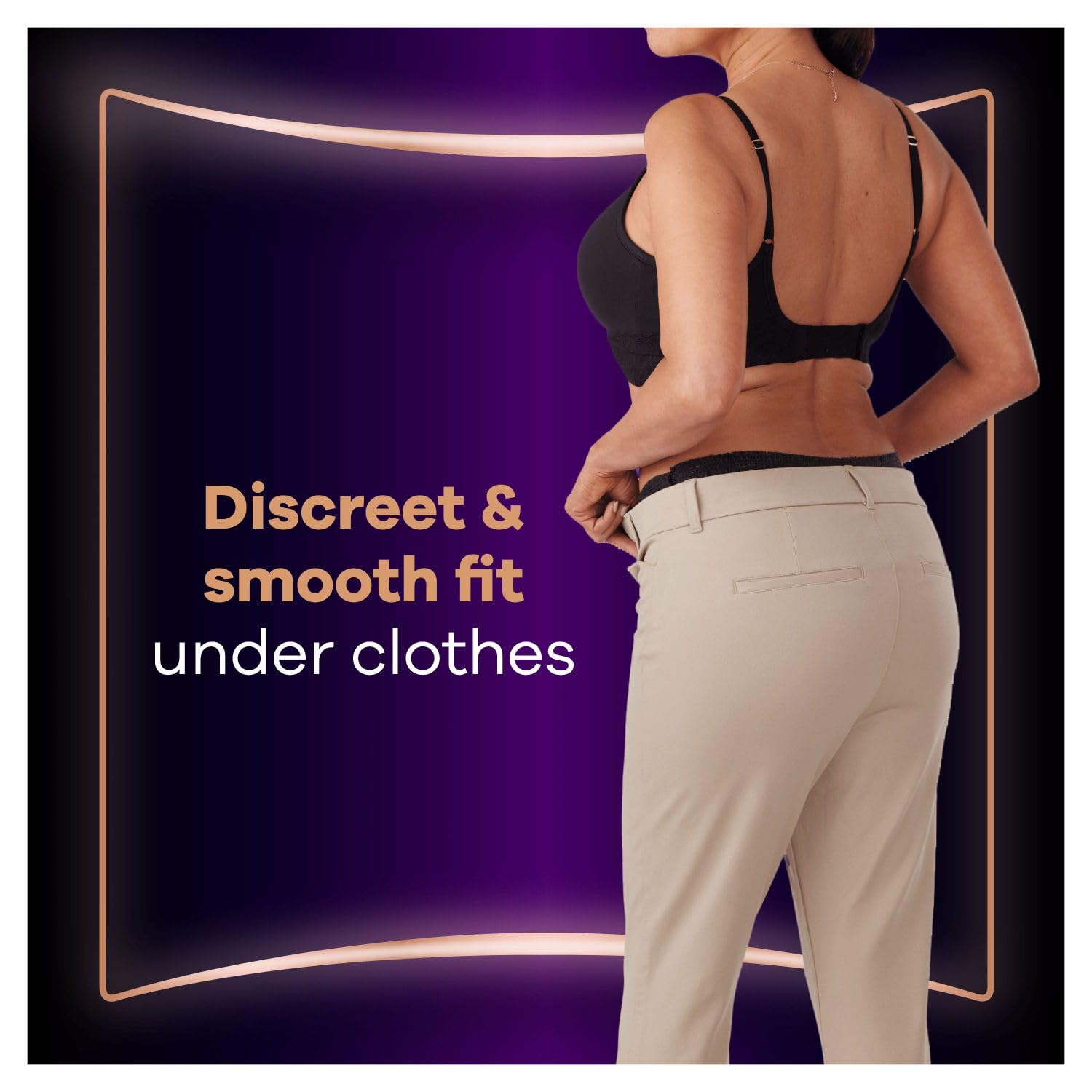 Always Discreet Boutique Incontinence Pants Plus L Black for Women (Pack of 8) 5