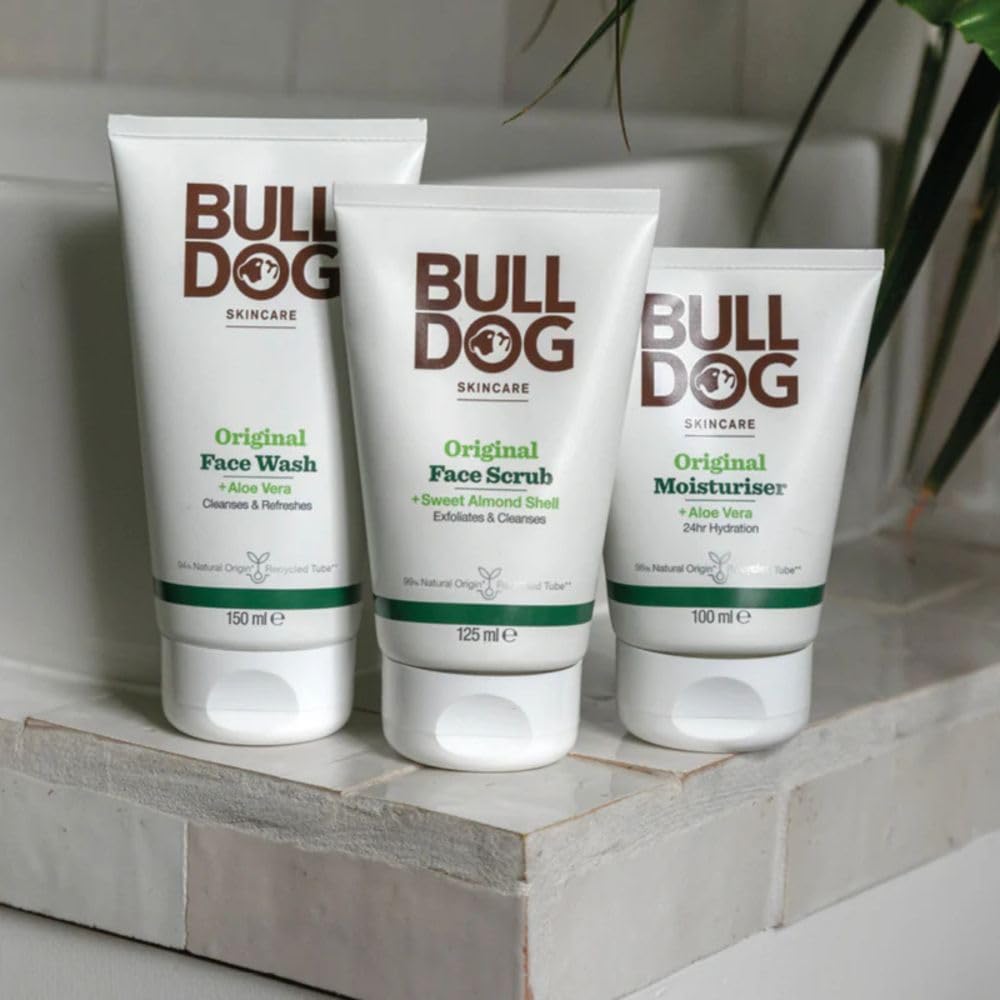 BULLDOG SKINCARE Original Gesichtspeeling für Männer, Peeling mit Mandelschalen, 125 ml 6