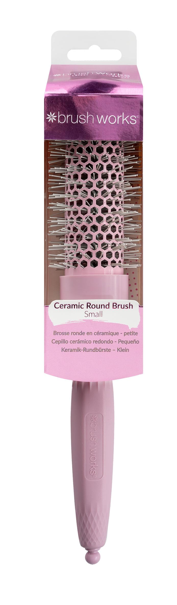 Brushworks Small Radial Vent Brush with Ceramic Barrel for Blow Drying
