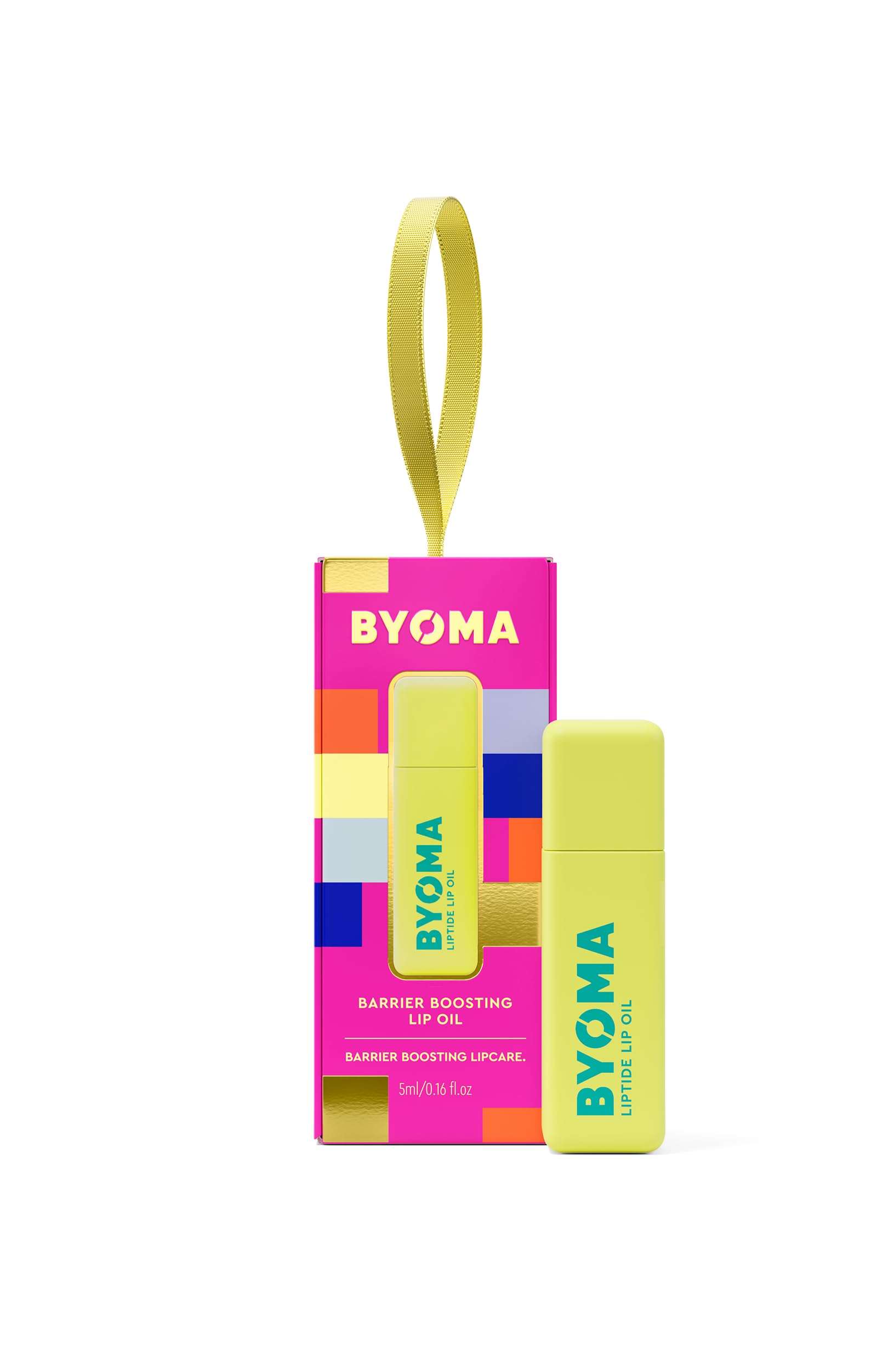 BYOMA Liptide Lippenöl-Palette (5 ml), mit Ceramiden, Peptiden und Avocadoöl, leichte, nicht klebende, hochglänzende Formel für weiche und volle Lippen, vegan