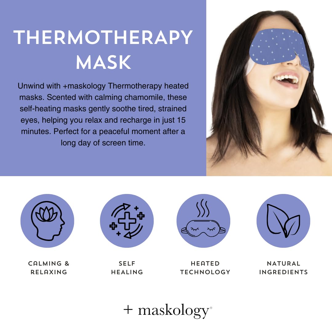 MASKOLOGY THERMOTHERAPY Professional Self-Heating Chamomile Eye Mask for Rejuvenation 4