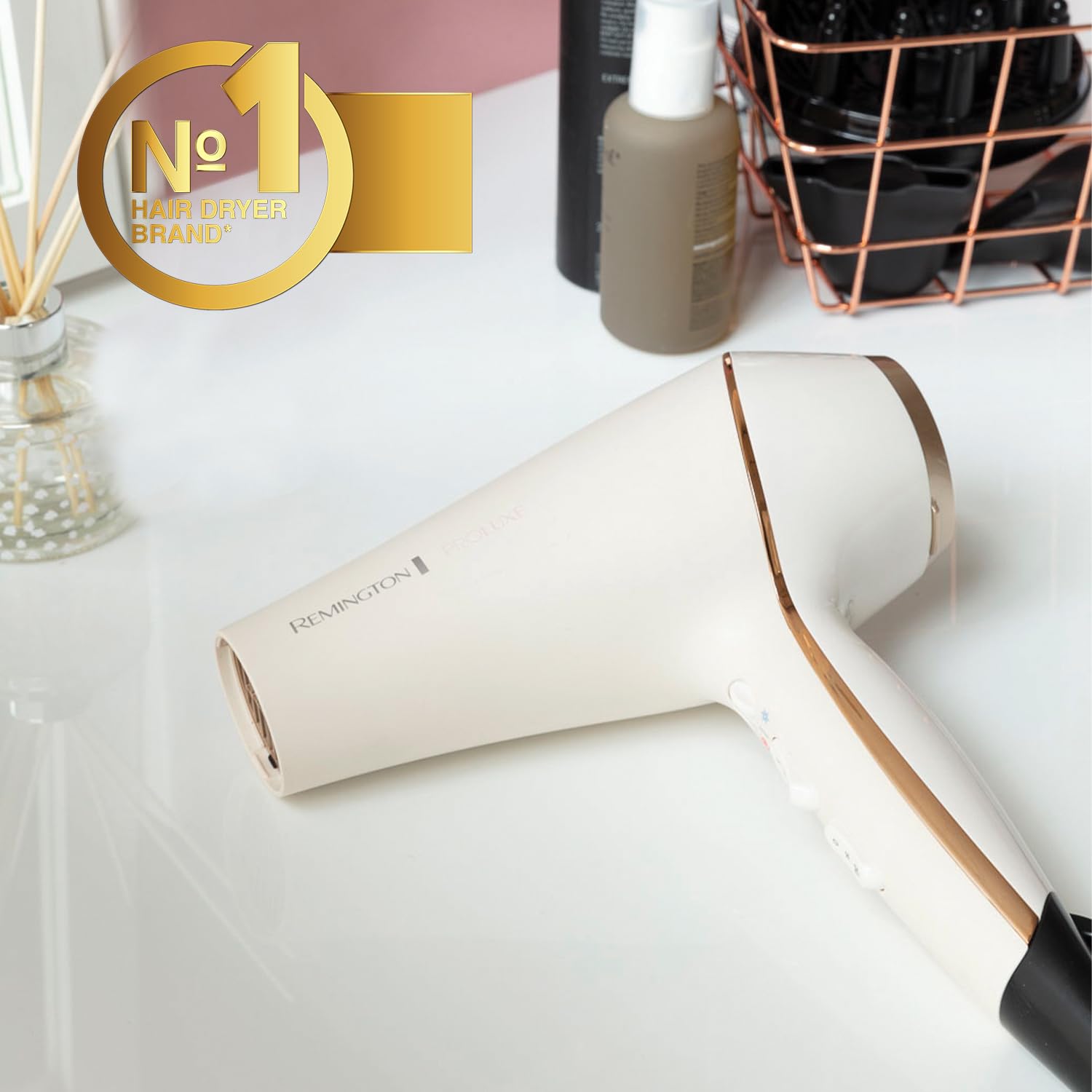 Remington PROluxe Hair Dryer with OPTIheat Technology and 2400W Motor