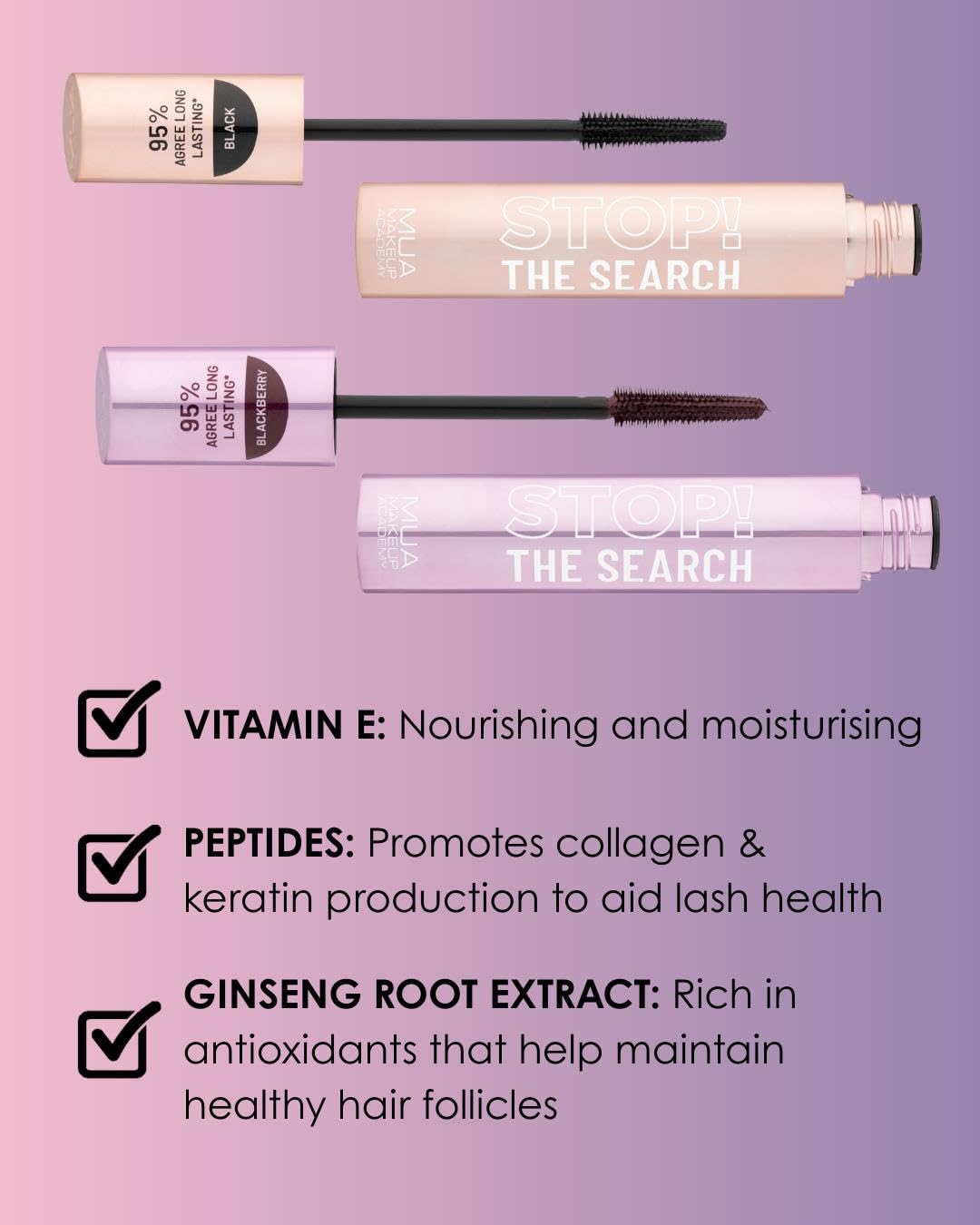 MUA Makeup Academy Stop The Search Mascara, Schwarz - Vegan &amp; Tierversuchsfrei 6