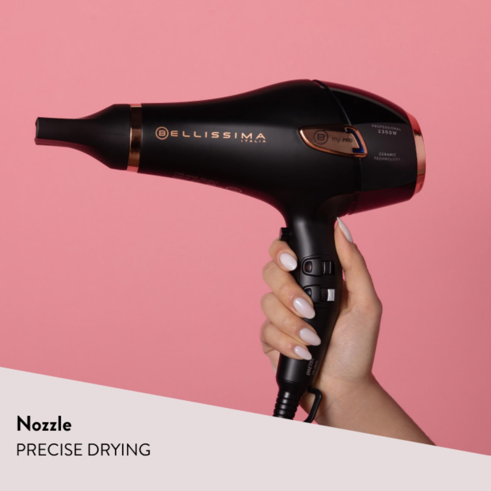 BELLISSIMA Professional Ceramic Hair Dryer 2300W - Powerful, Lightweight, Frizz Reduction 5