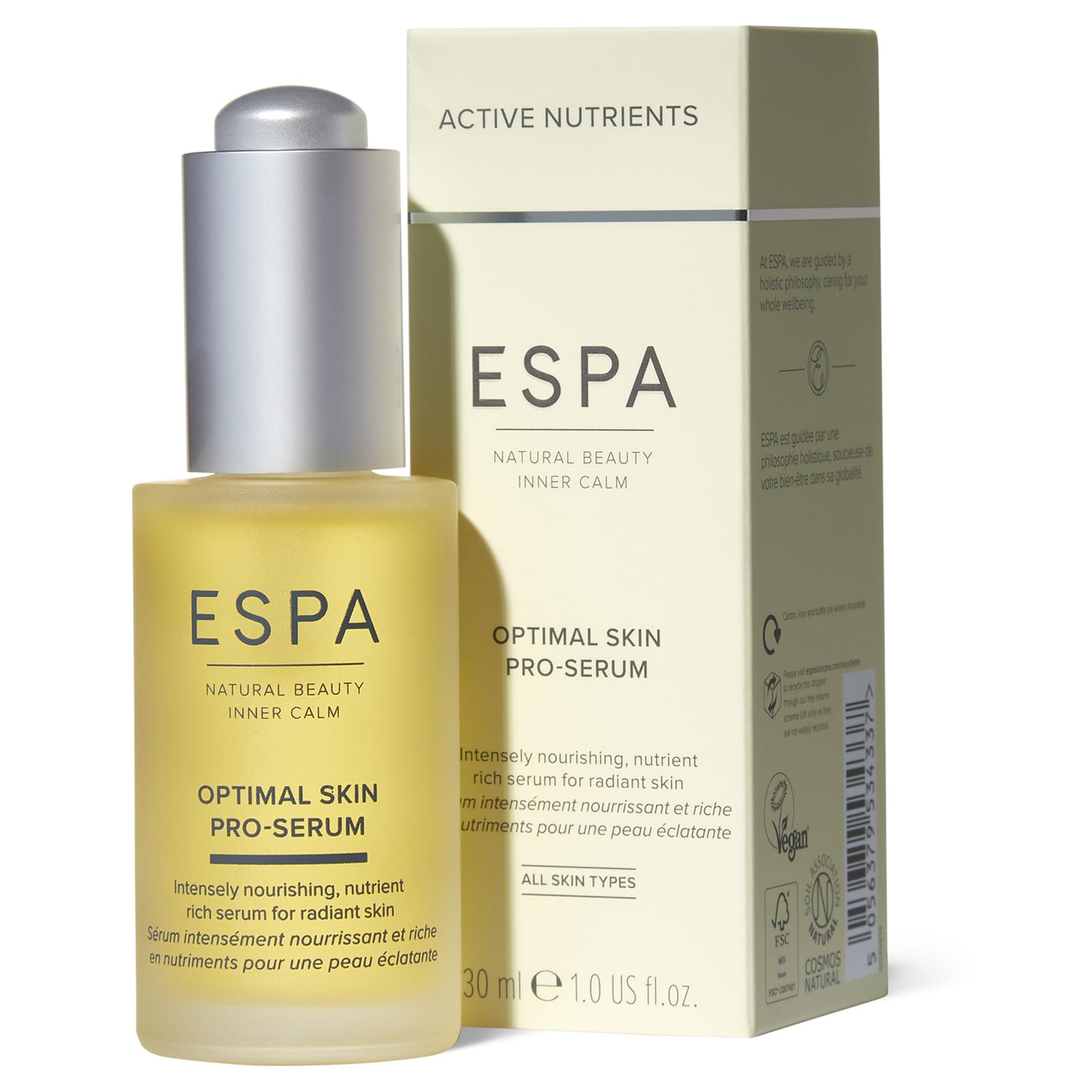 ESPA Optimal Skin Pro-Serum 30ml | Glow-Giving Hydrating Serum for Sensitive Skin