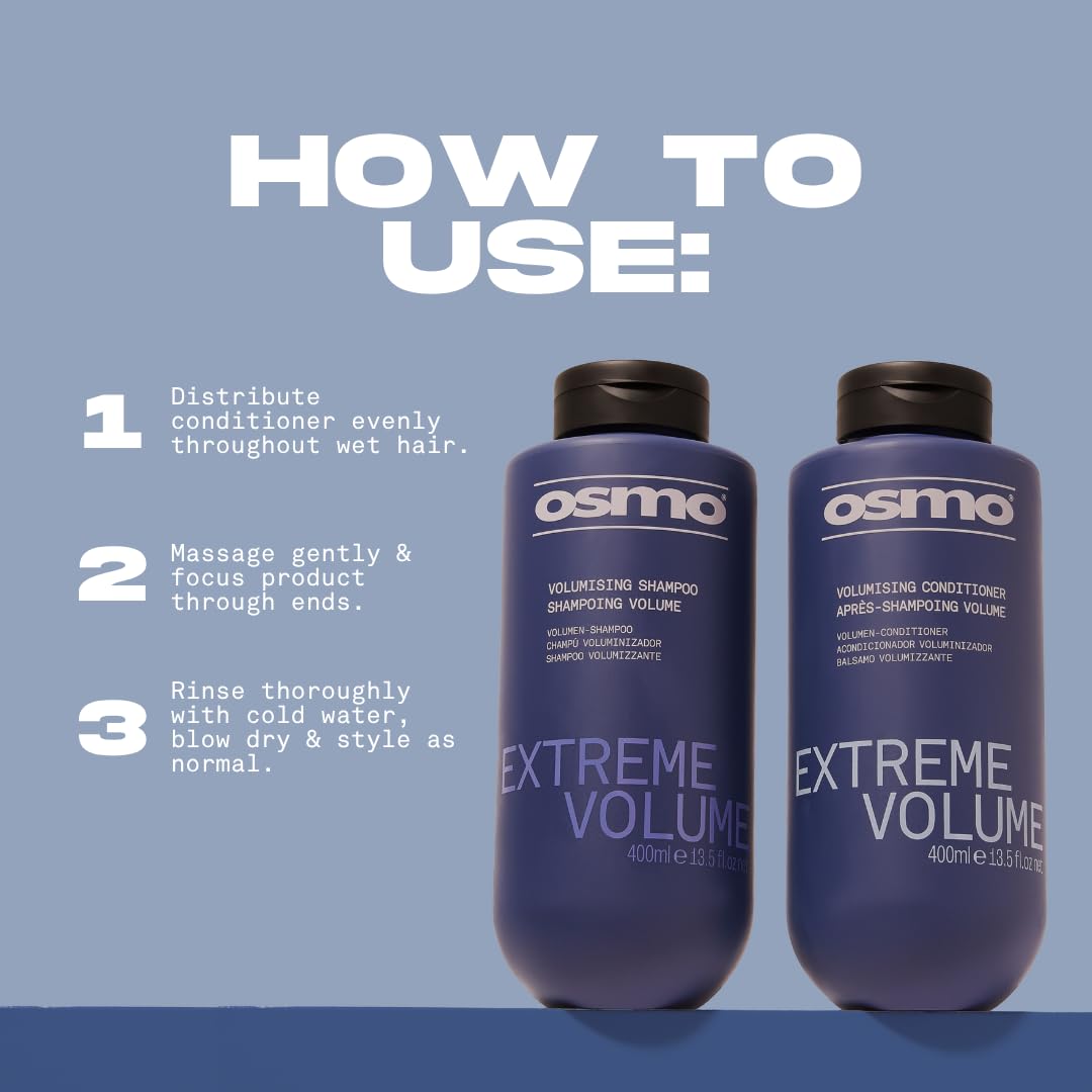 Osmo Extreme Volume Conditioner for Limp Hair with Natural Proteins | Vegan 6