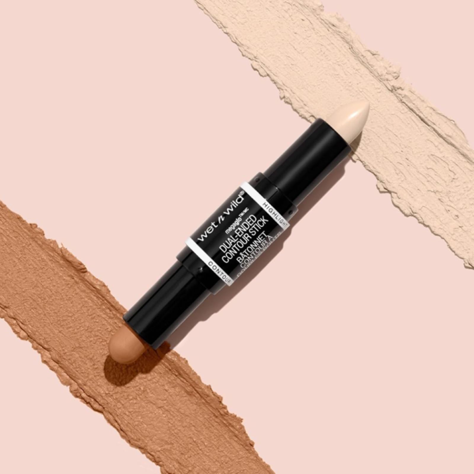 wet n wild MegaGlo Dual-Ended Contour Stick - Light Medium for Defining and Illuminating 5