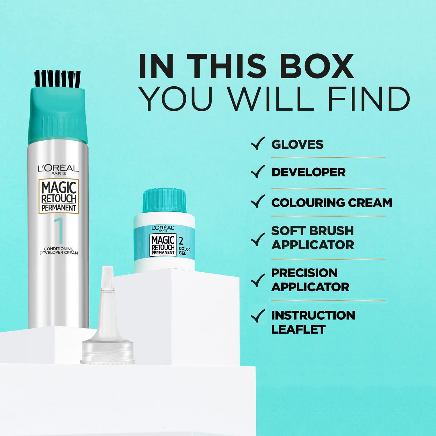 L'Oréal Paris Magic Retouch Permanent Root Concealer, Dunkelblond 7. Deckt graue Ansätze makellos ab. Die 75-ml-Lösung ermöglicht ein gezieltes, schnelles und einfaches Auftragen für langanhaltende Ergebnisse. 5