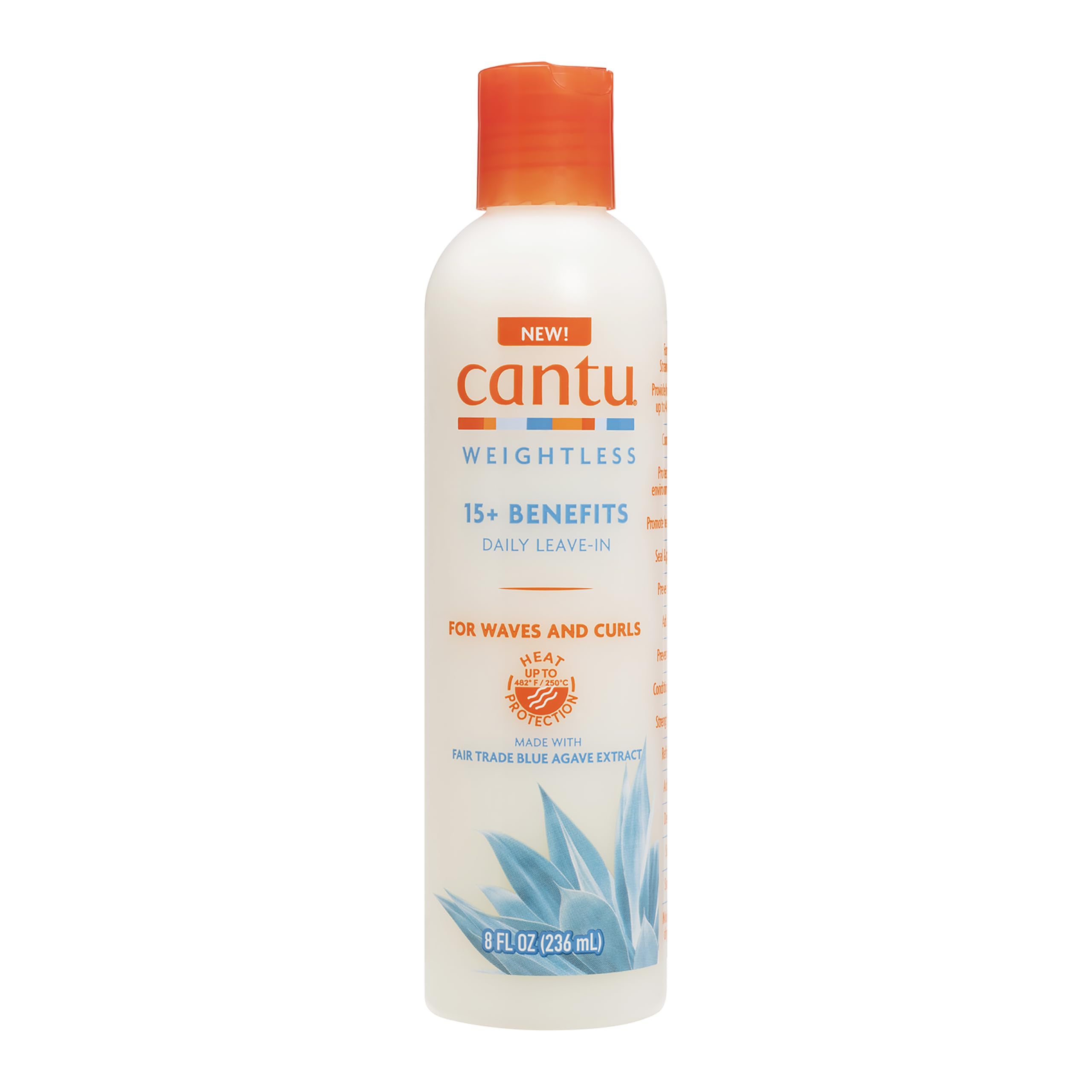 Cantu Weightless 15+ Benefits Daily Leave-In Cream for Waves & Curls 236ml