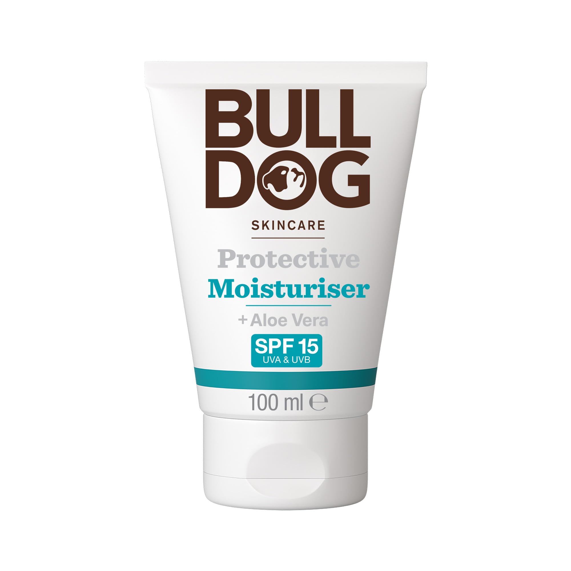 BULLDOG SKINCARE Schützende Feuchtigkeitscreme LSF 15 100ml, angereichert mit Aloe Vera