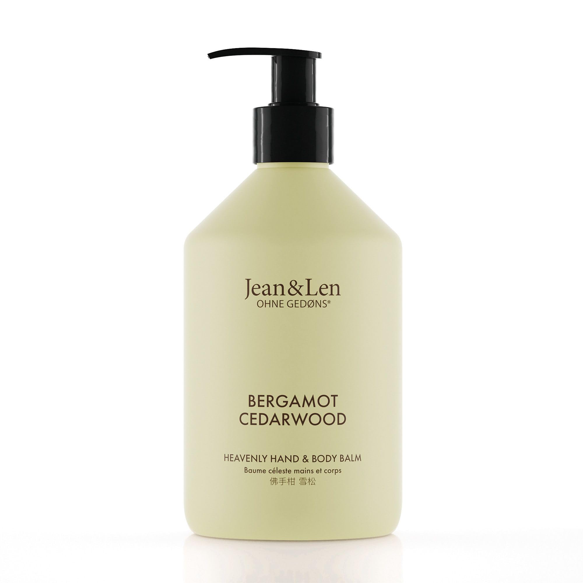 Jean & Len Heavenly Hand & Body Balm Bergamot & Cedarwood, 500 ml with Organic Argan Oil