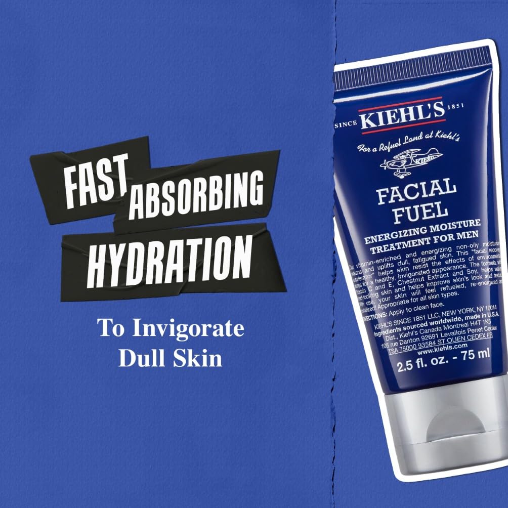 Kiehl's Facial Fuel Vitamin-Enriched Non-Oily Moisturiser for Men, 200Ml 3