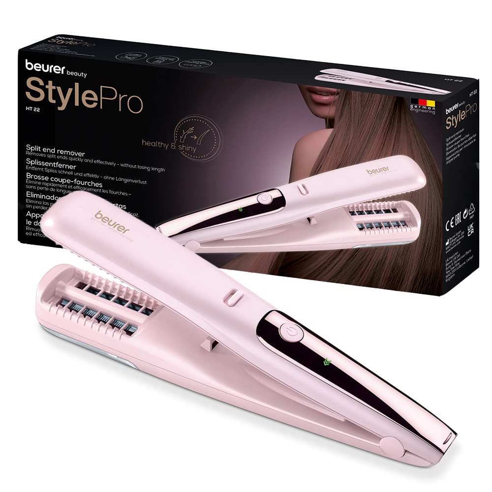 Beurer HT 22 Cordless Split End Remover with LED Display for Healthy, Shiny Hair