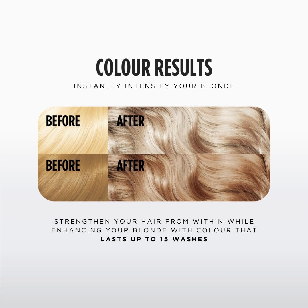 Jerome Russell Colour Bomb Warm Blonde Hair Mask - Semi-Permanent Colour & Shine Treatment, 300 ml 4
