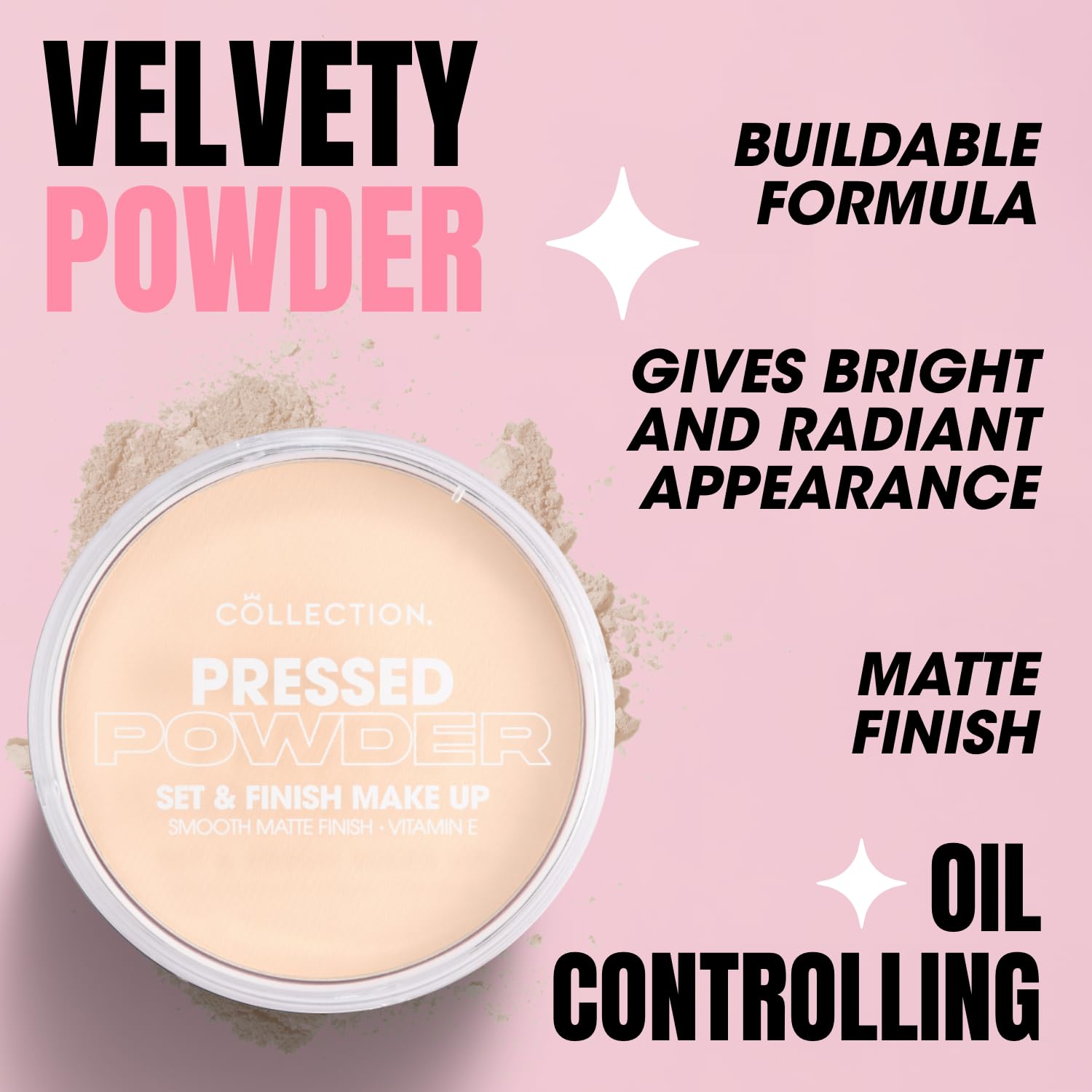 Collection Cosmetics Kompaktpuder, samtig-mattes Finish, 17 g, Elfenbein 4