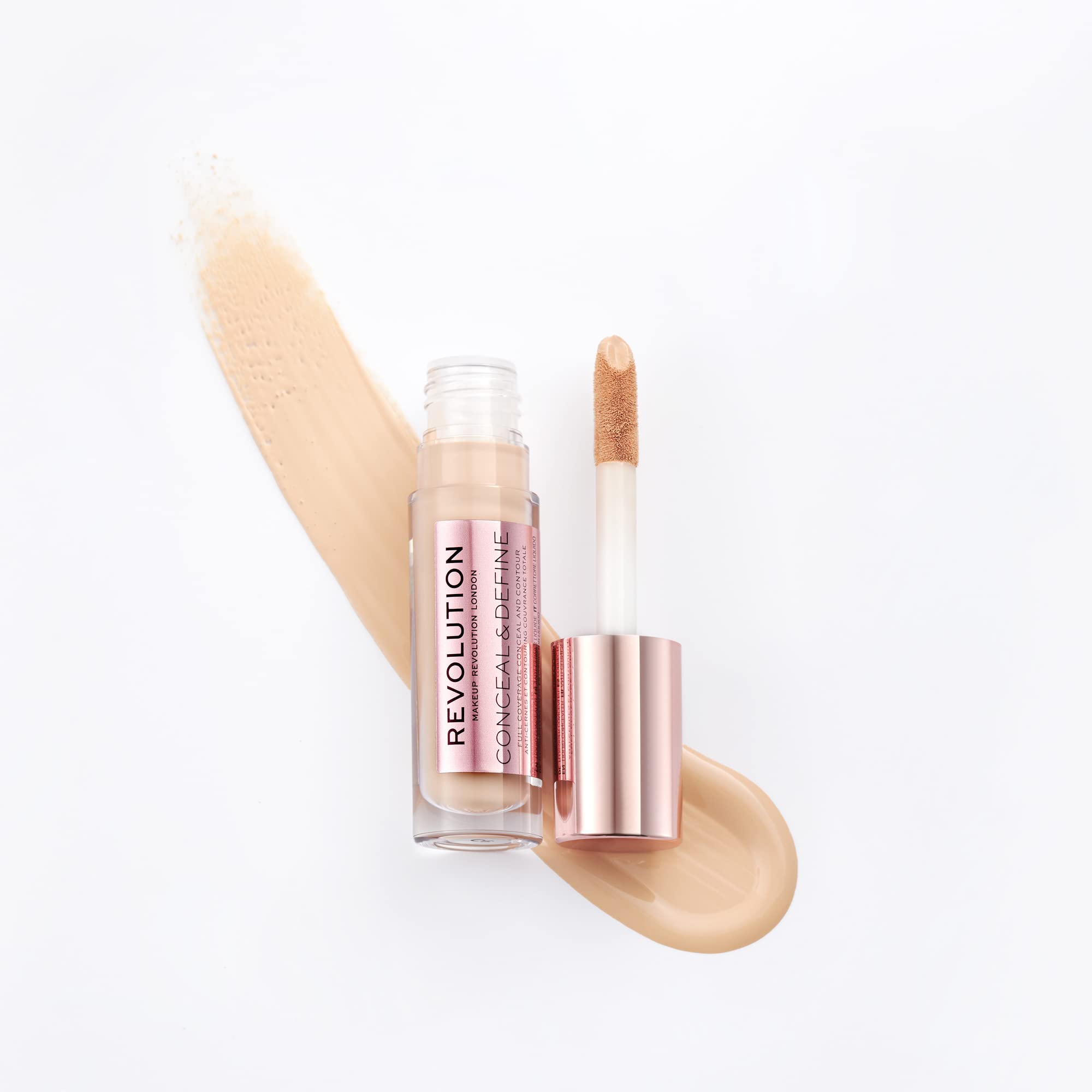 Revolution Conceal & Define Concealer, Full Coverage Matte Finish, Shade C6, 4g 3