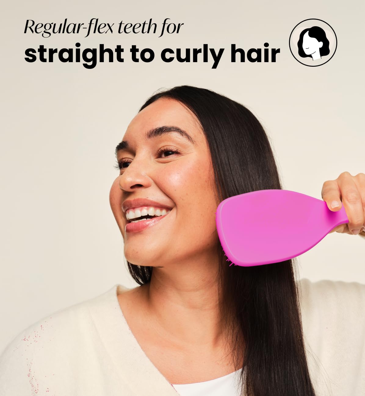 Tangle Teezer Large Ultimate Detangler Hairbrush for Thick, Curly & Long Hair - Runway Pink 3