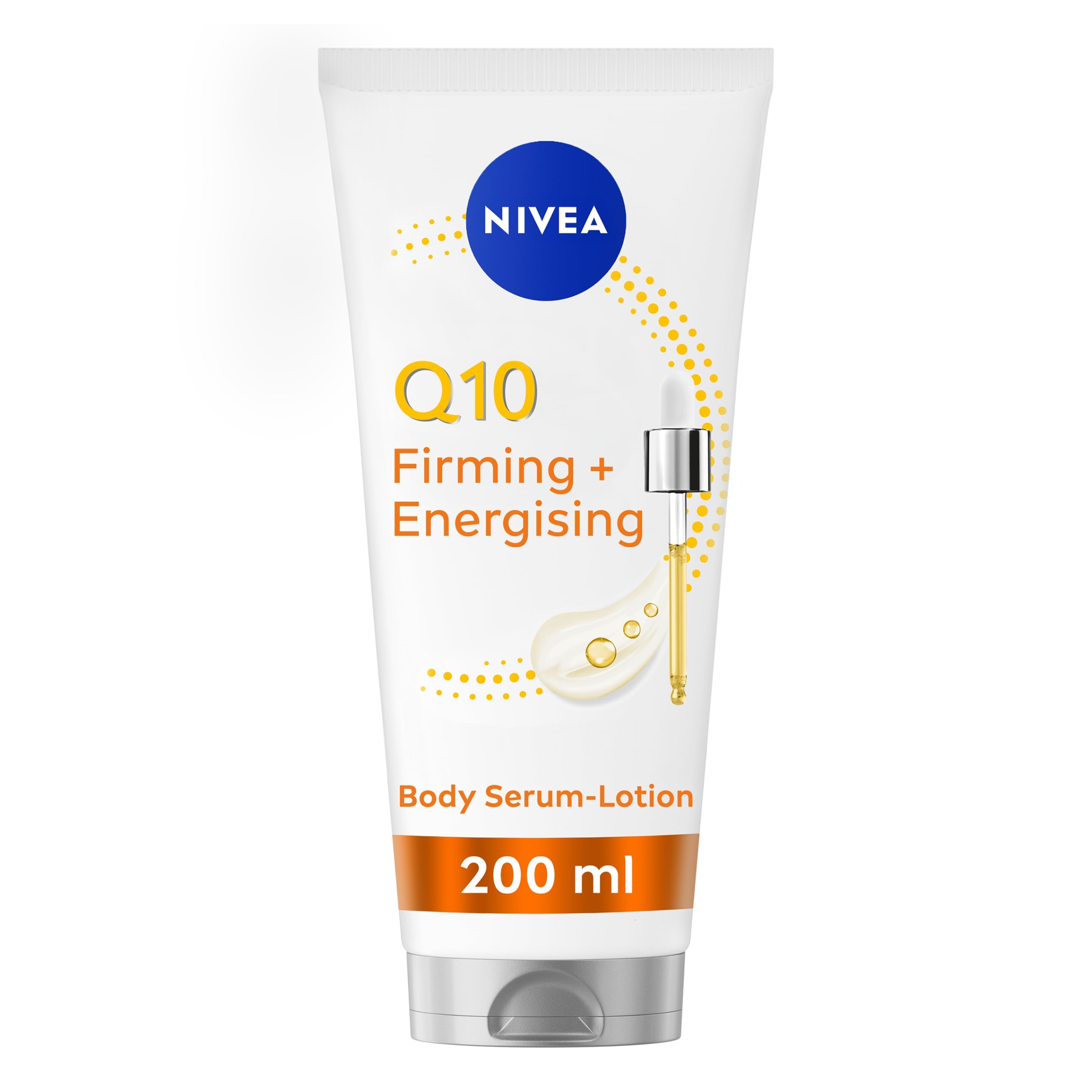 NIVEA Q10 Firming + Energising Body Serum Lotion Tube 200ml with Vitamin C & Hyaluronic Acid