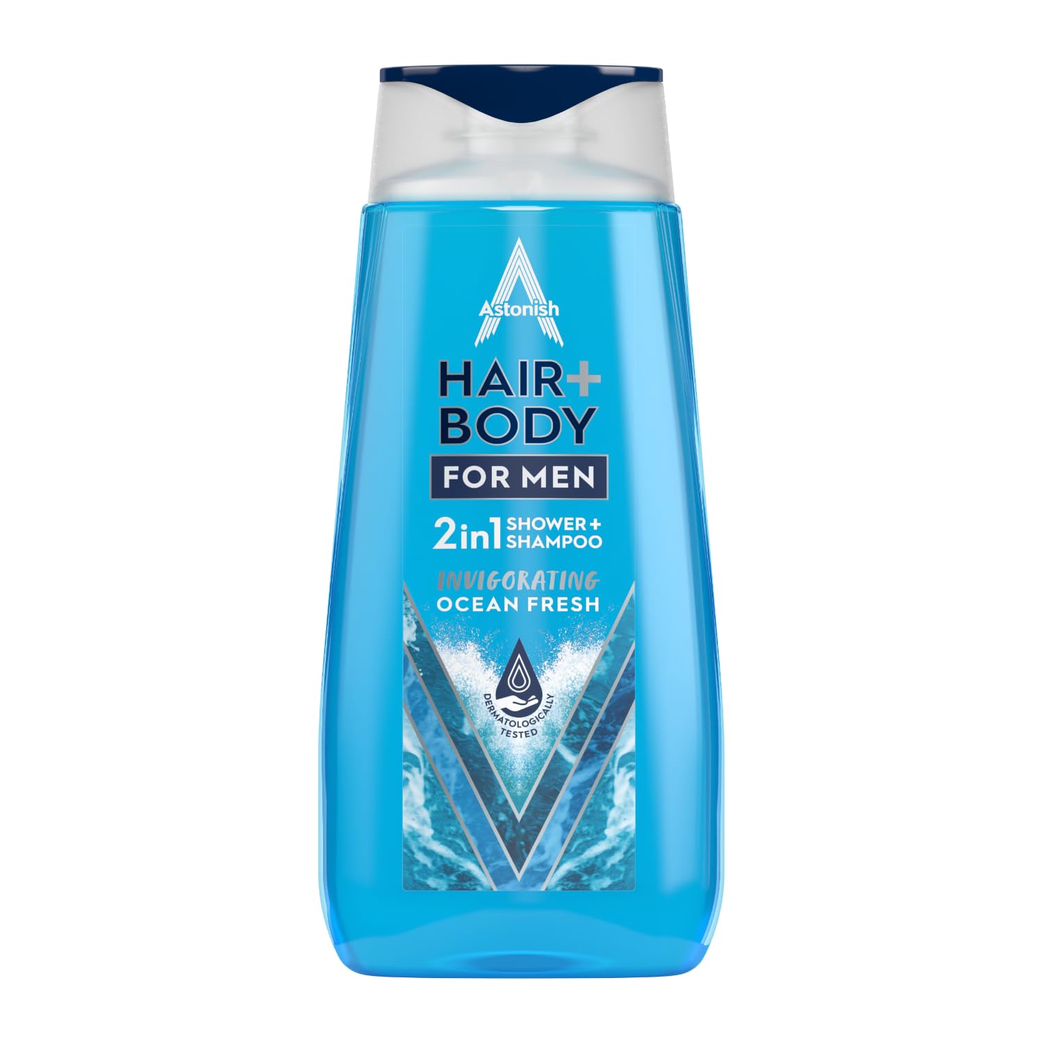 Astonish 2-in-1 Hair & Body Wash for Men, Ocean Fresh Scent, 400ml
