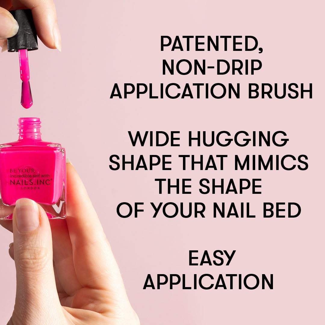 Nails Inc Euphoria Highlight, That Euphoria Life, Lila-Schimmer, kein Absplittern, langanhaltend, schnelltrocknend, lufttrocknend, professionelle Maniküre &amp; Pediküre, Finger- &amp; Zehennägel, veganer Nagellack, 14 ml 4