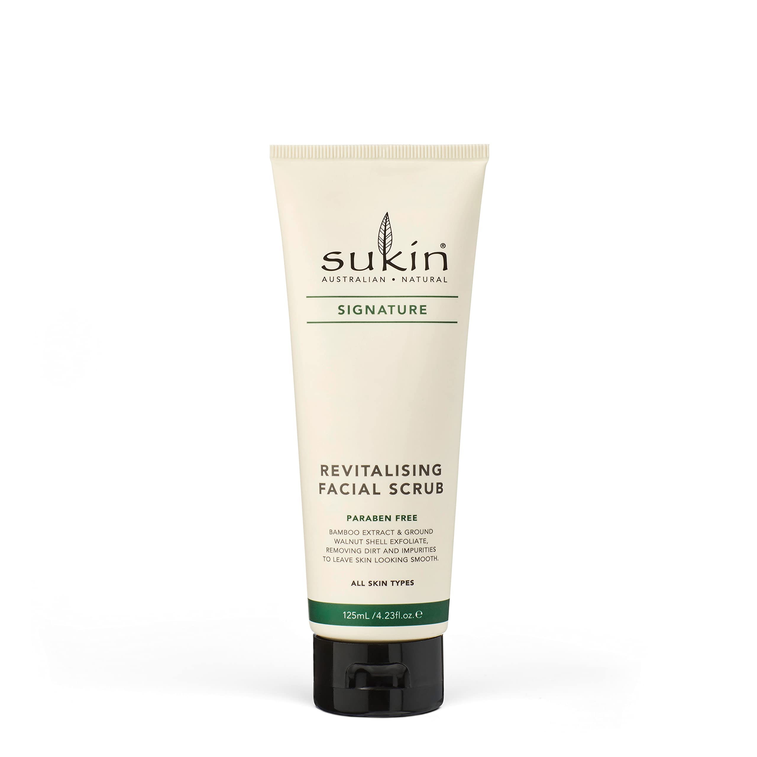 Sukin Revitalising Facial Scrub 125ml with Bamboo, Walnut & Jojoba Oil
