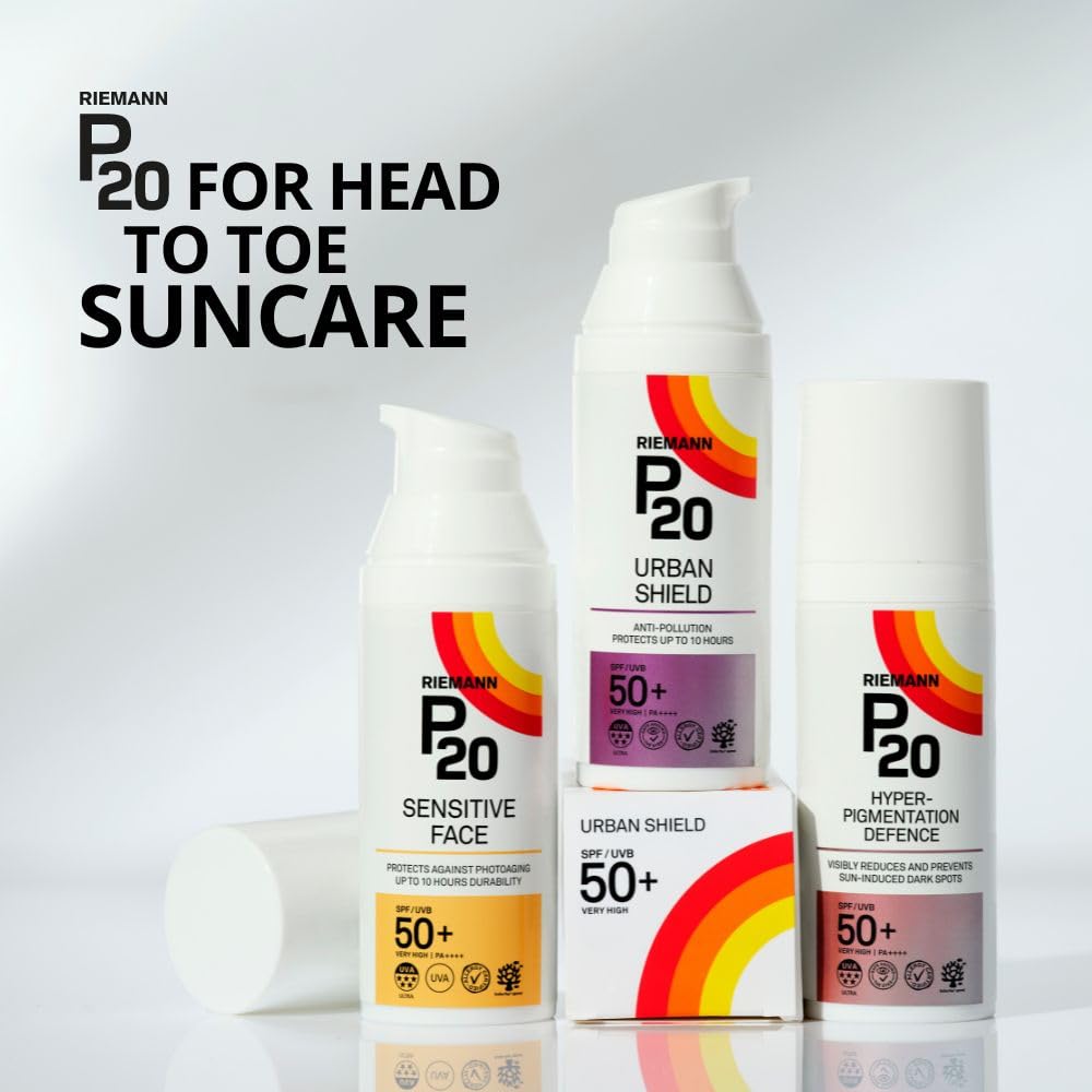 P20 SPF50+ Sensitive Sun Cream 100 ml - Dermatologically Tested, Very Water Resistant 8