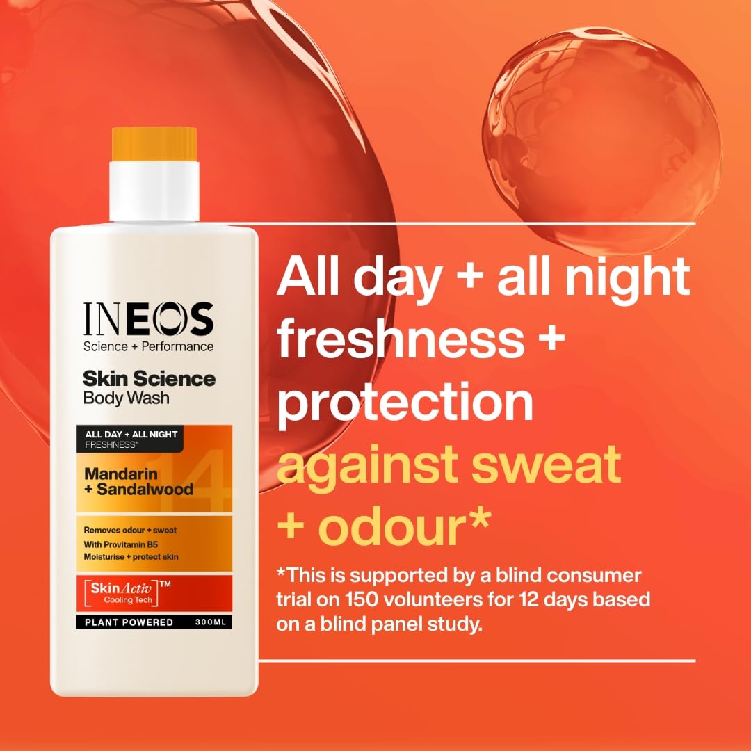 INEOS Skin Science – Ganztägige Frische mit Provitamin B5 Duschgel Mandari 10