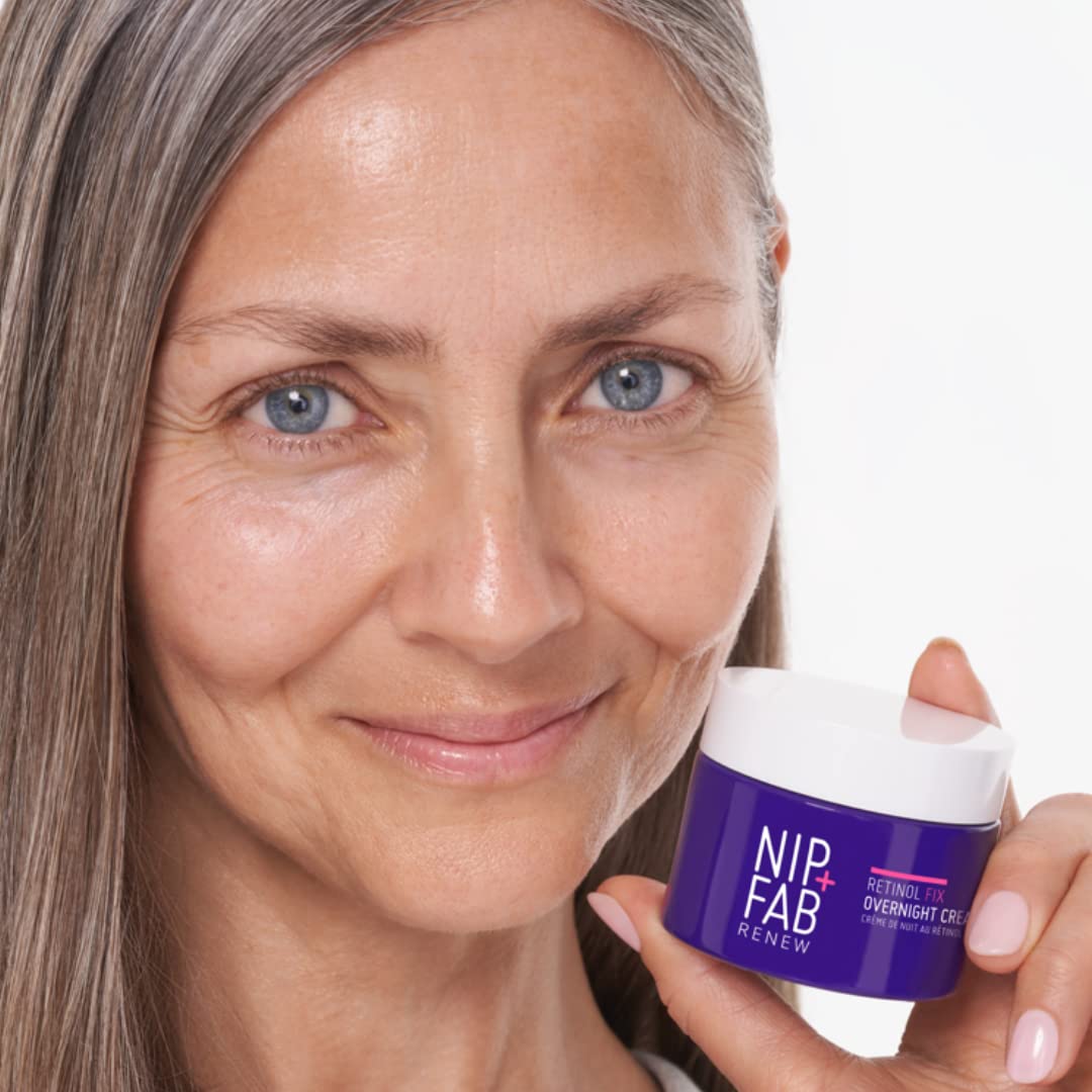NIP + FAB Retinol Fix Overnight Cream 3% with Encapsulated Retinol, Bakuchiol & Ceramides, 50ml 5